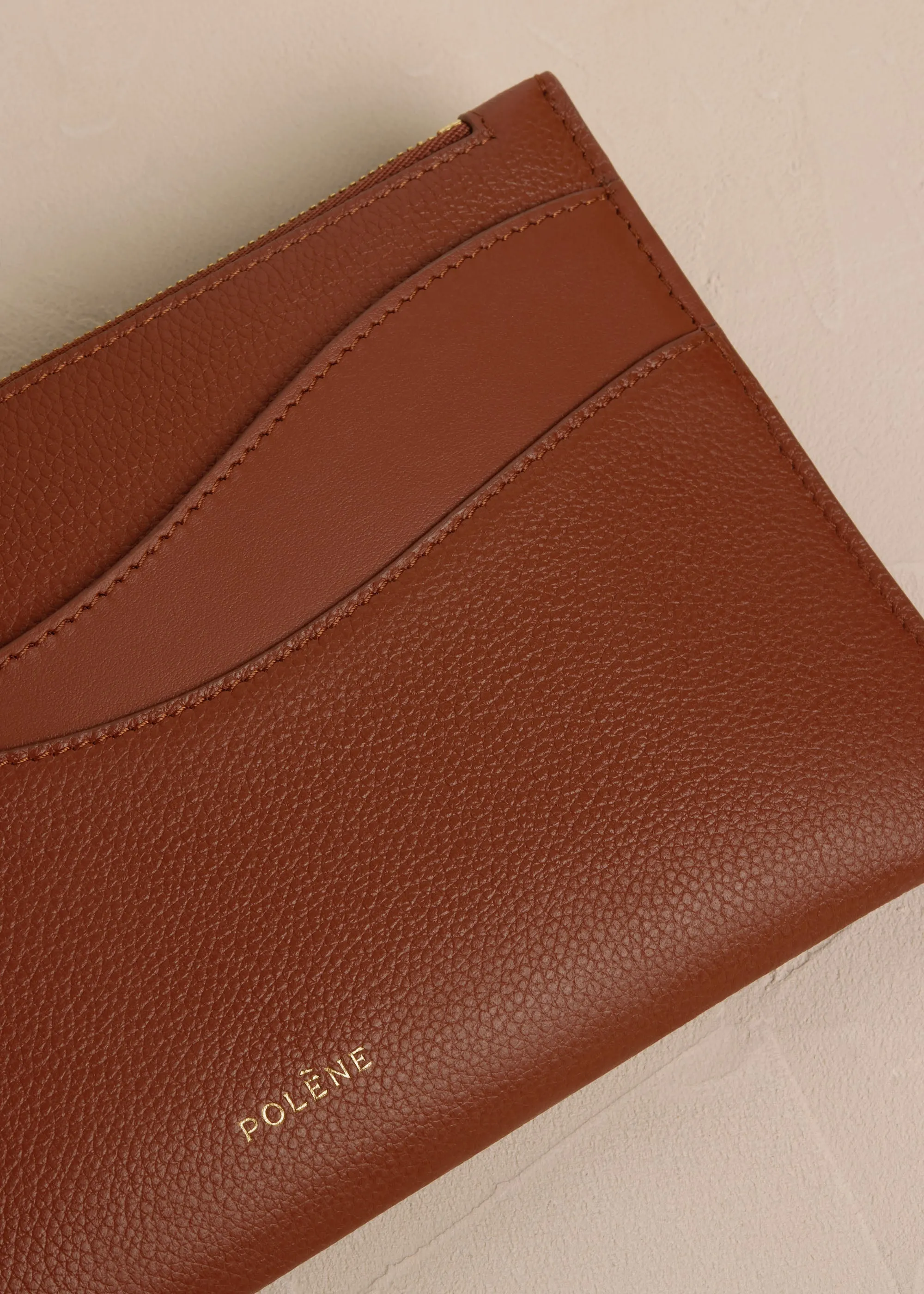 Sierra Pouch - Duo Cognac sold by Polene product image thumbnail 3