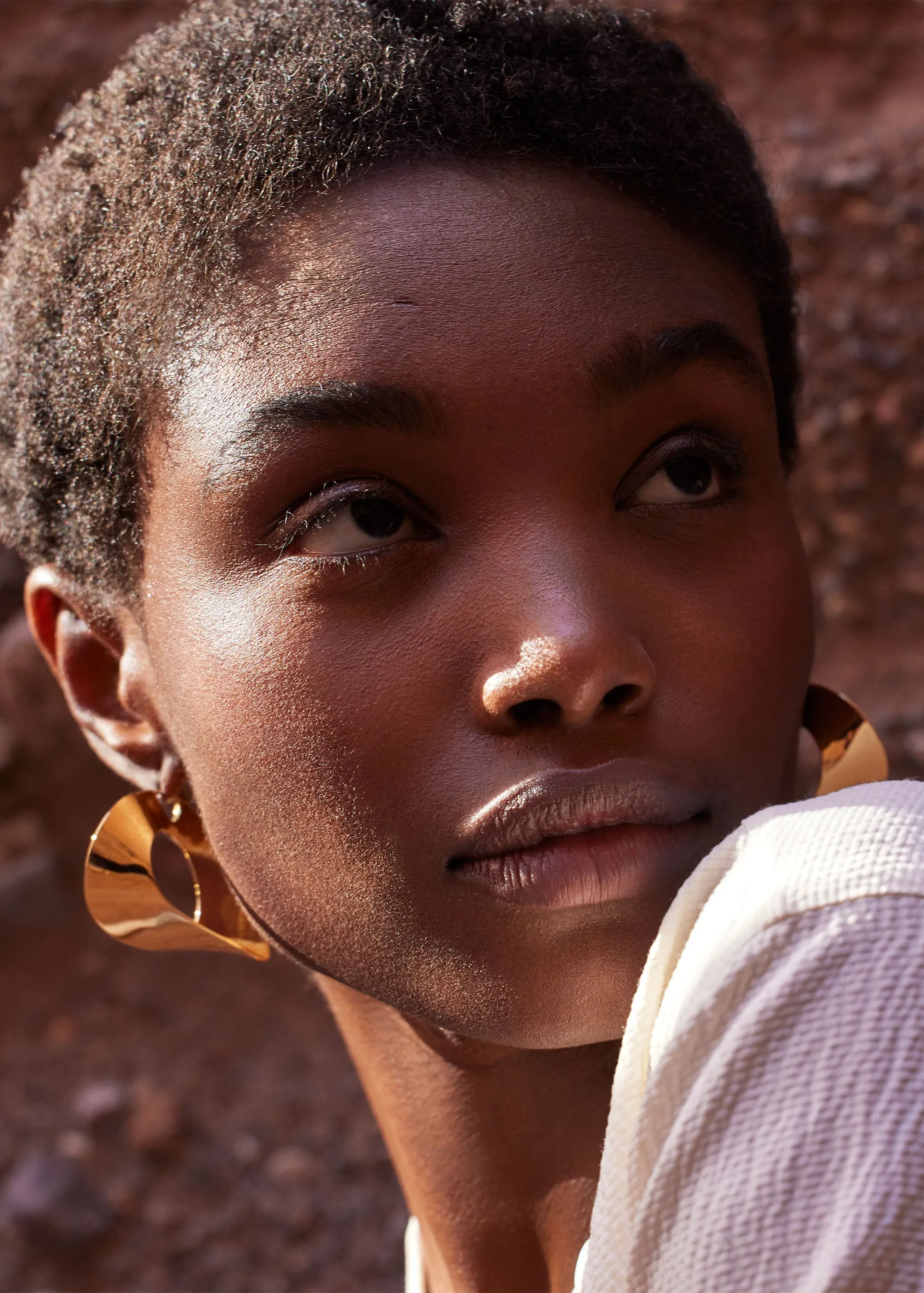 Éole Hoop Earrings - 24 carat gold gilded sold by Polene product image thumbnail 3