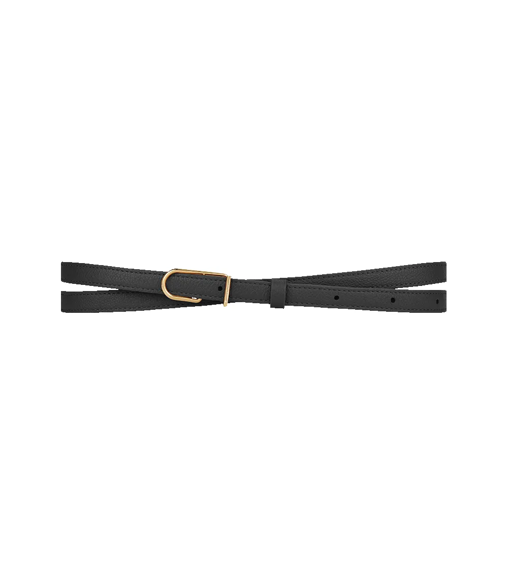 Thin Umi Belt - Textured Black sold by Polene