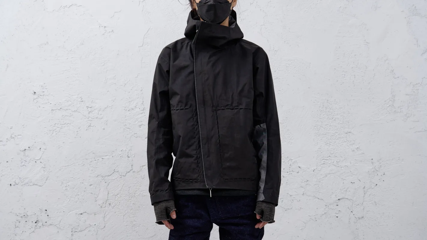 <span>26.2</span><span>"BASIC"</span>M.PARKA ORIGAMI SLEEVE 6TH FINGER GLOVE .<br>3L NYLON WATER PROOF<br>BLACK sold by taichi murakami