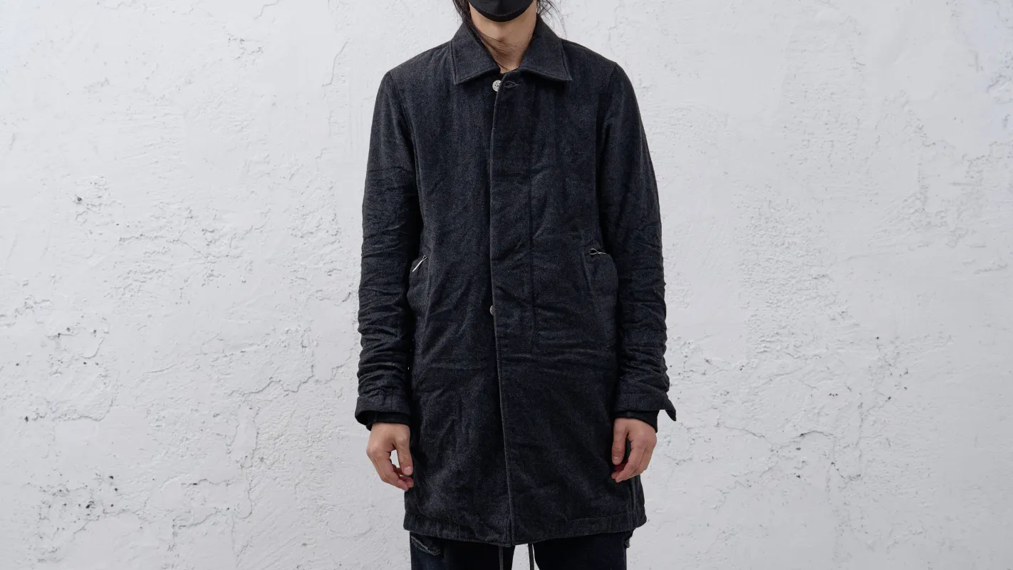 <span>26.2</span><span>"BASIC"</span>WORK COAT<br>CASHMERE BEAVER<br>D.GREY made by taichi murakami