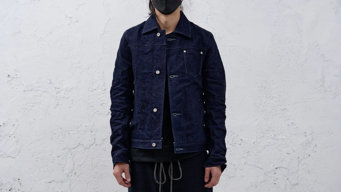 <span>26.2</span><span>"DISPLACEMENT"</span>JEAN JACKET<br>DNA PAPER DENIM<br>NATURAL INDIGO sold by taichi murakami