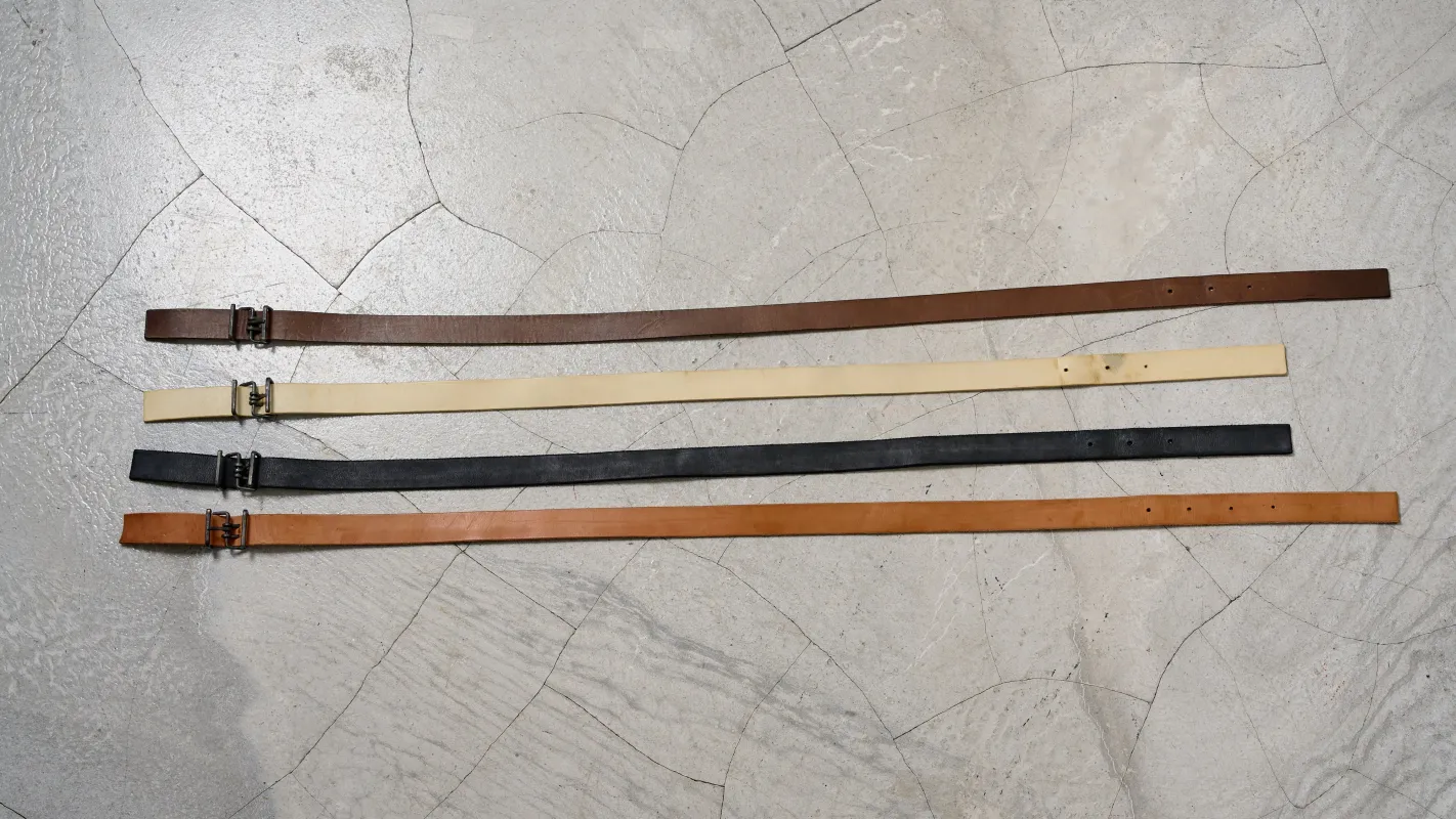 <span>25.1</span><span>"SPIRAL"</span>SPIRAL "IRON"BUCKLE BELT 30<BR>COW LATHER made by taichi murakami