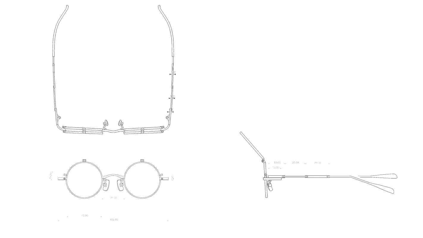 <span>TITANIUM FRAME + TITANIUM TEMPLE</span>O-MEGANE 40 FLIPUP sold by taichi murakami