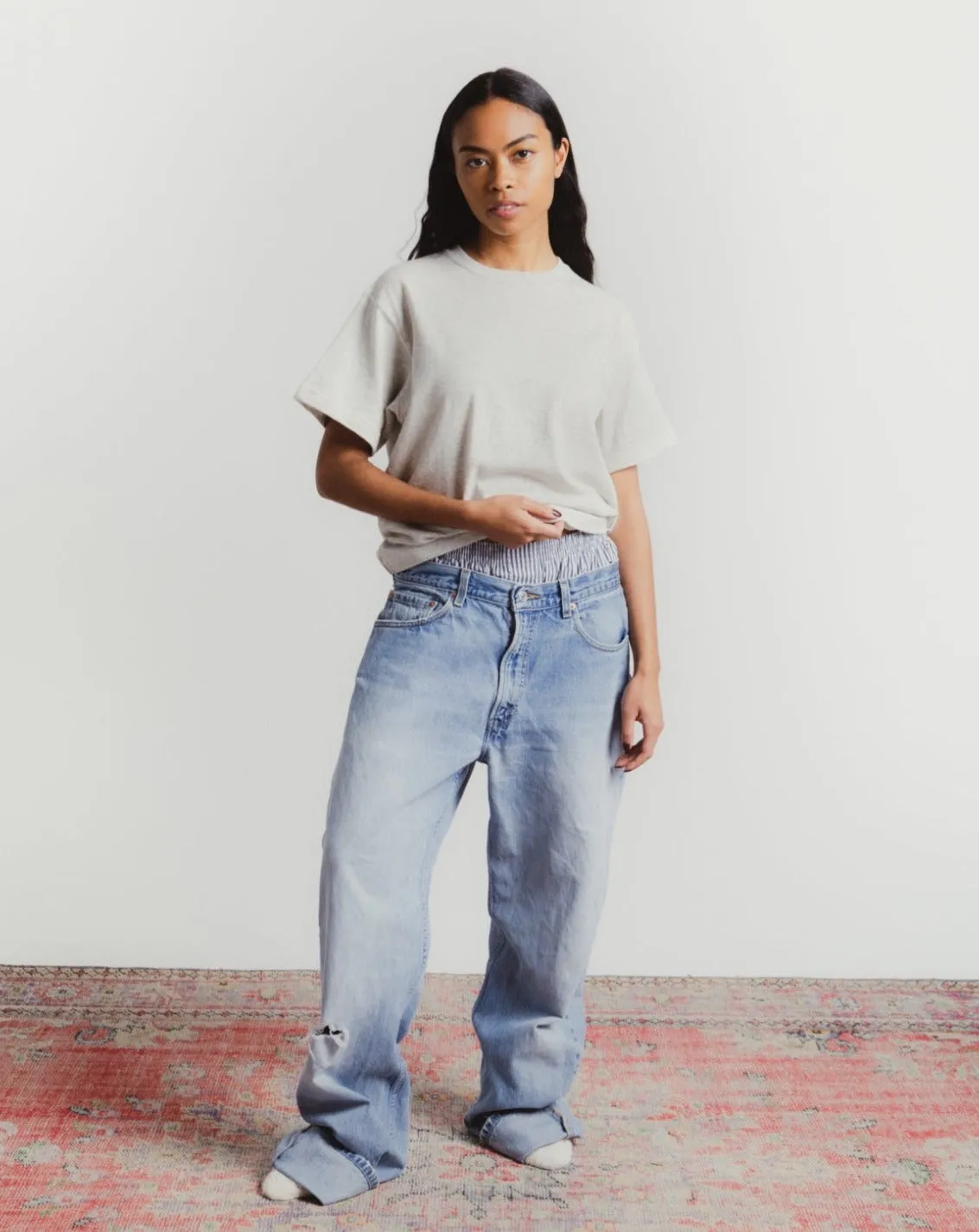 Grey Blank Tee sold by Okay to Rest product image thumbnail 2