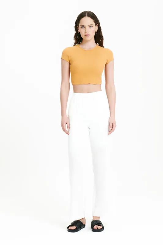 CAMERON WAFFLE TEE sold by Nude Lucy
