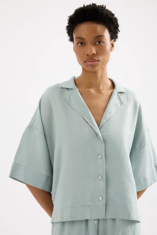 LOUNGE LINEN SHIRT sold by Nude Lucy