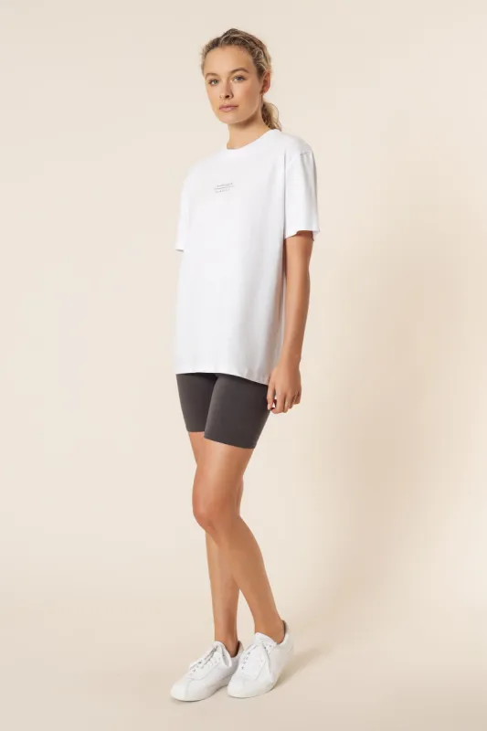 NUDE CLASSICS SLOGAN BF TEE sold by Nude Lucy