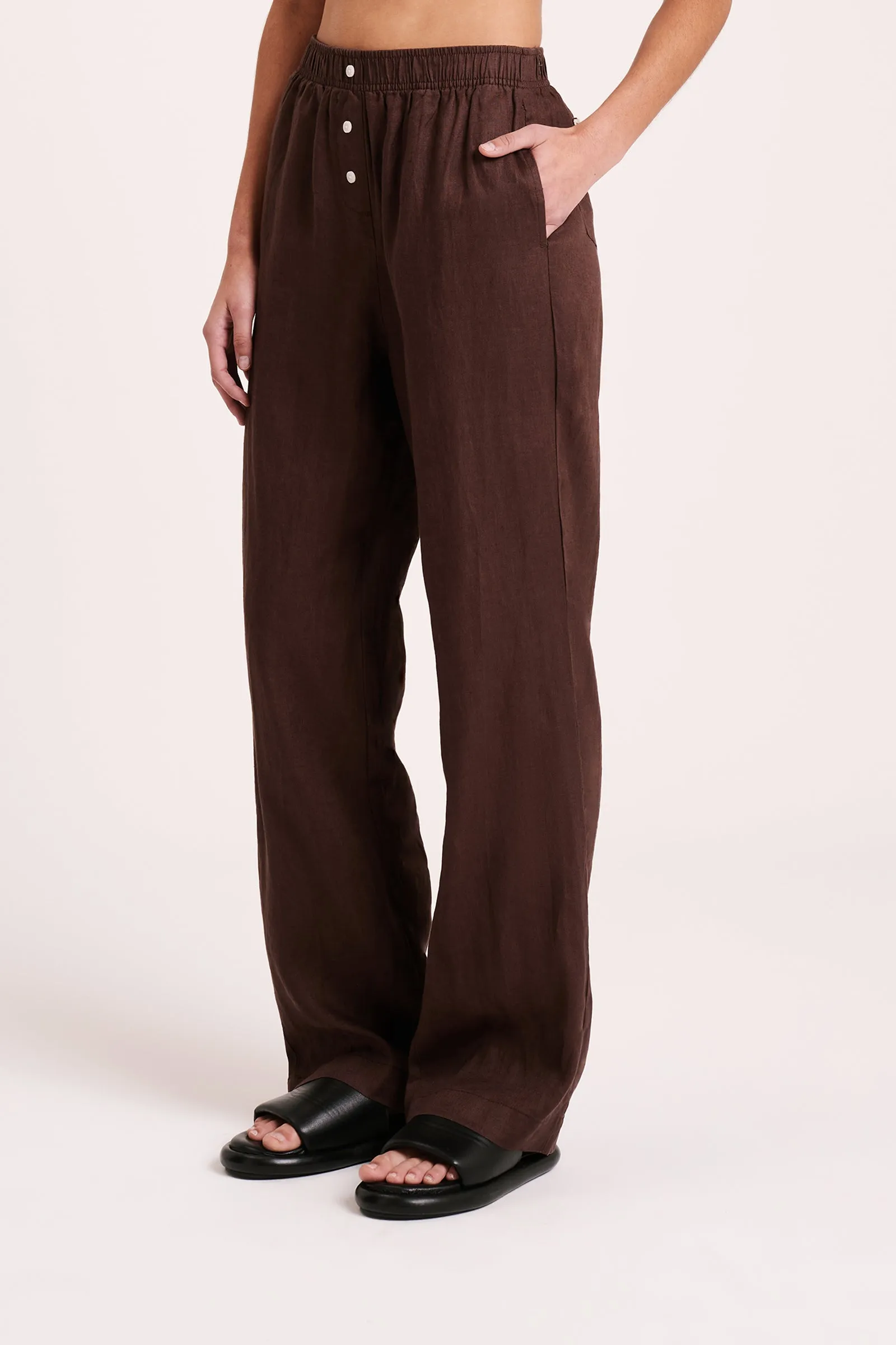 LOUNGE LINEN PANT sold by Nude Lucy product image thumbnail 3