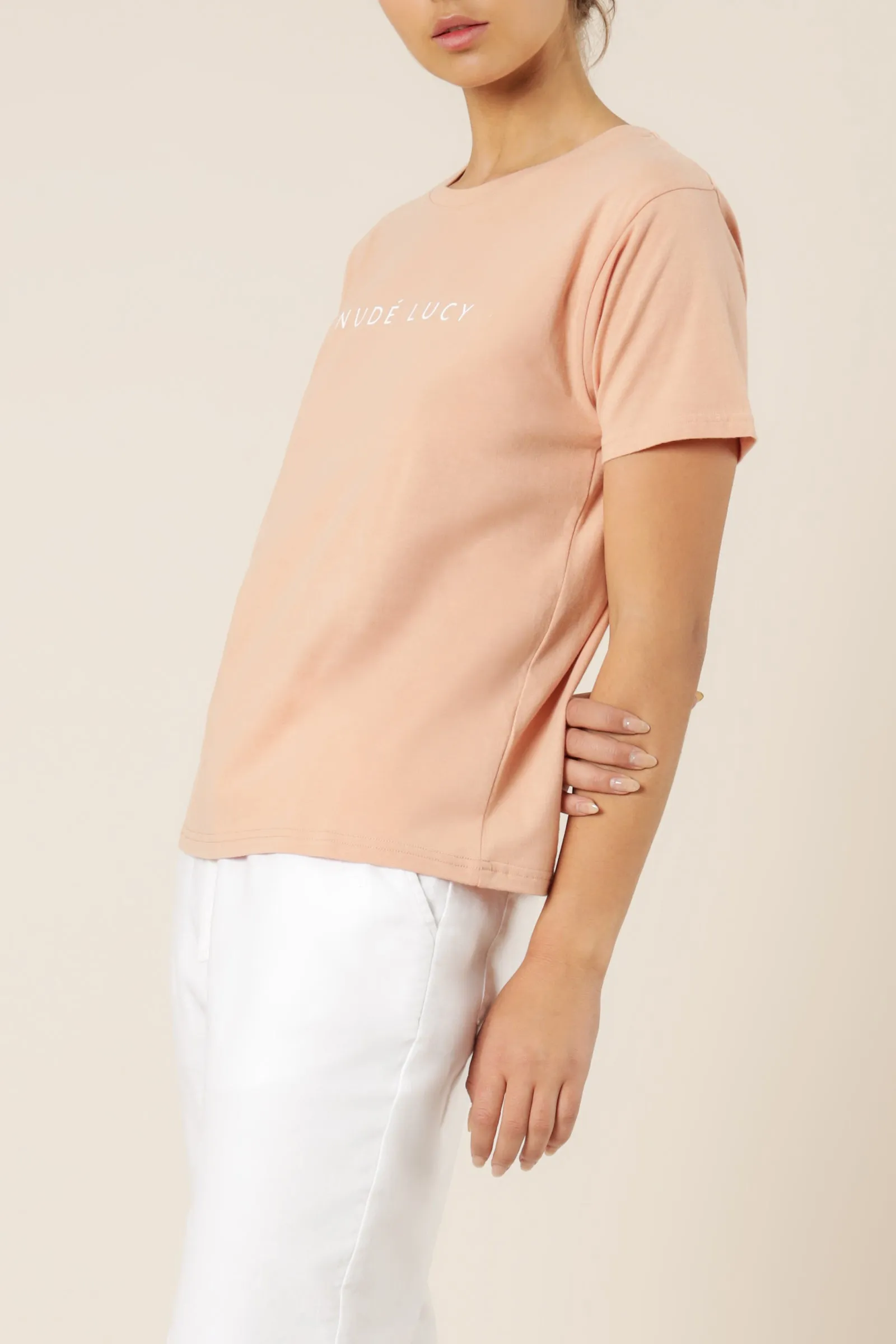 NUDE LUCY WASHED SLOGAN TEE sold by Nude Lucy product image thumbnail 3