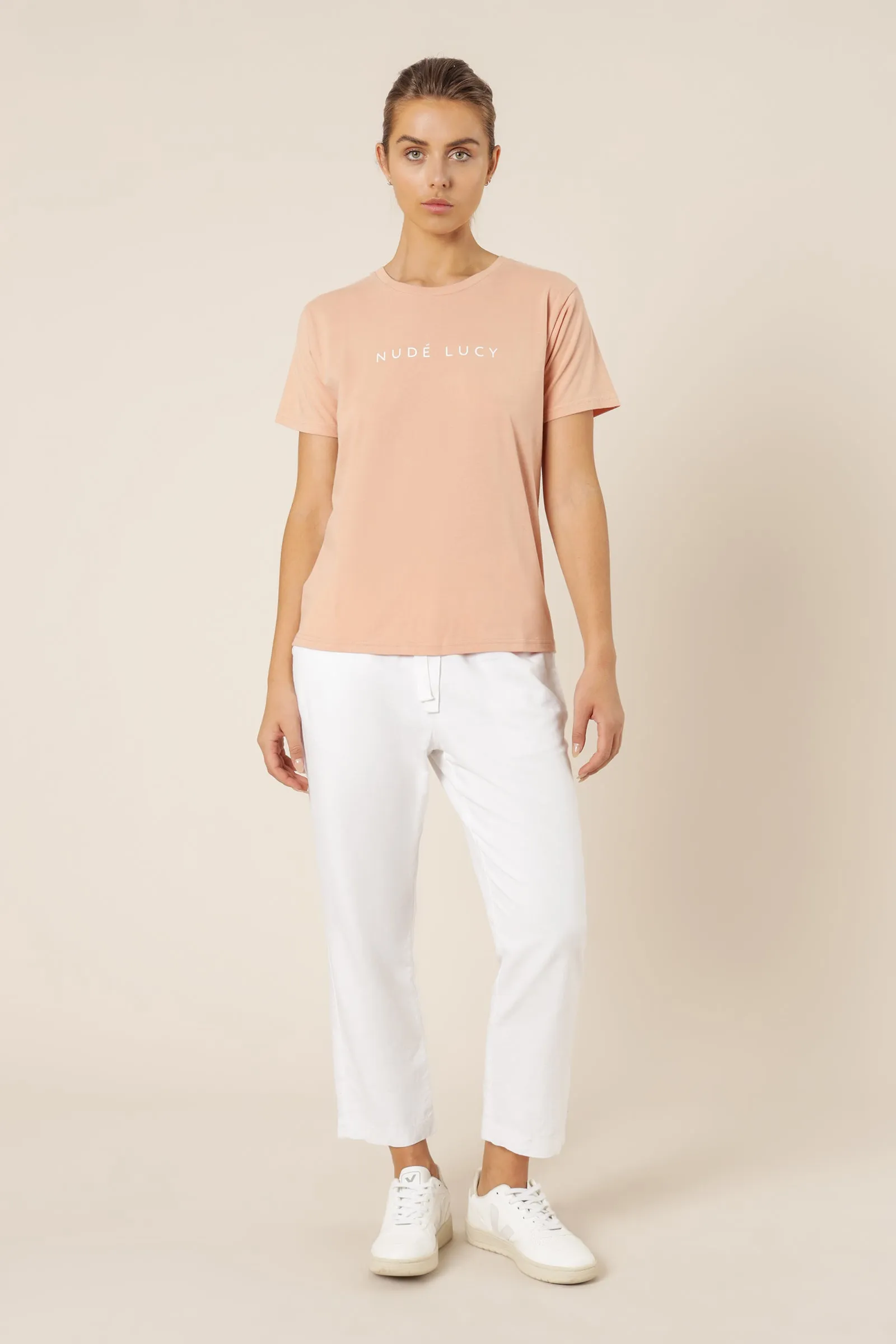NUDE LUCY WASHED SLOGAN TEE sold by Nude Lucy