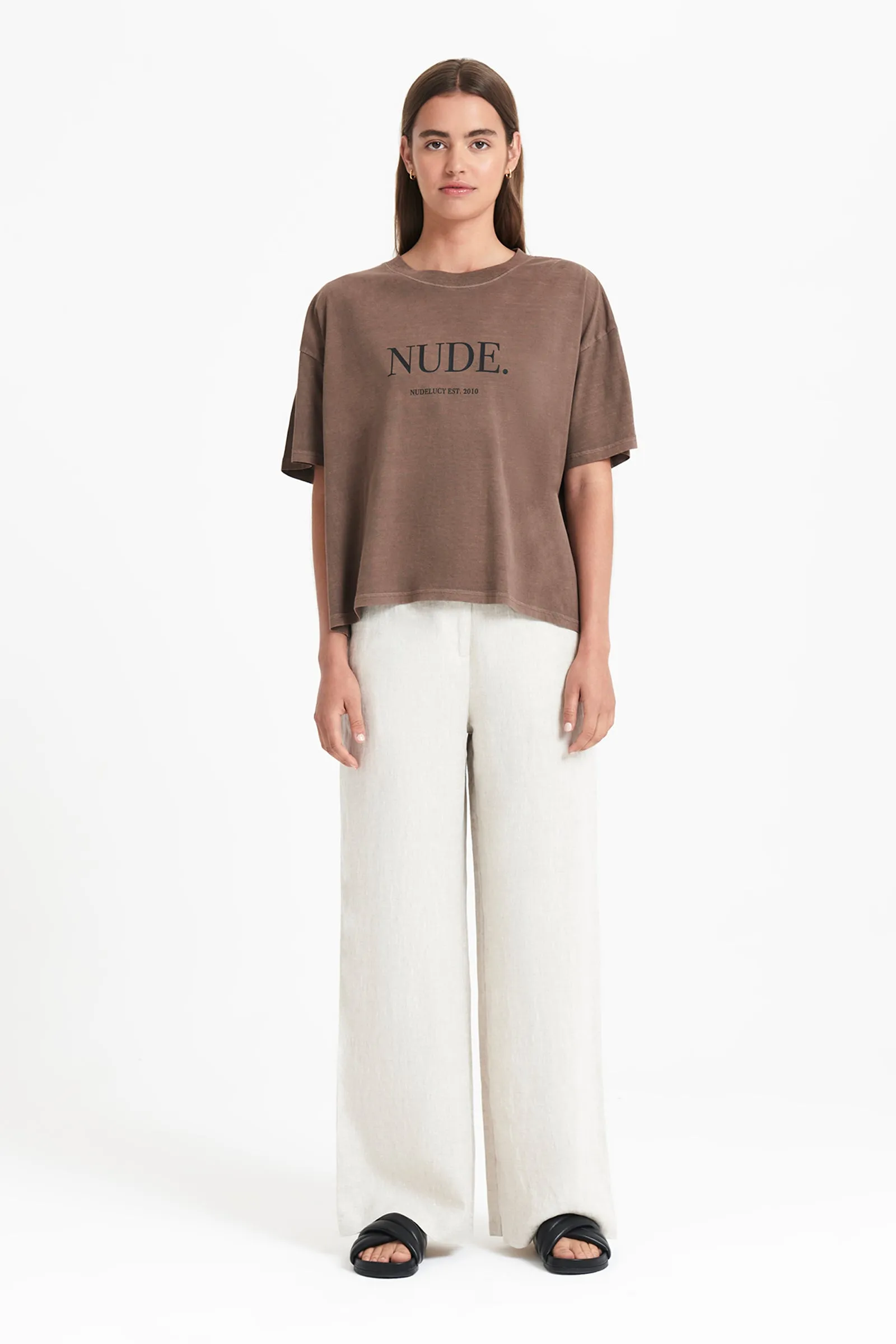 NUDE. WASHED TEE sold by Nude Lucy
