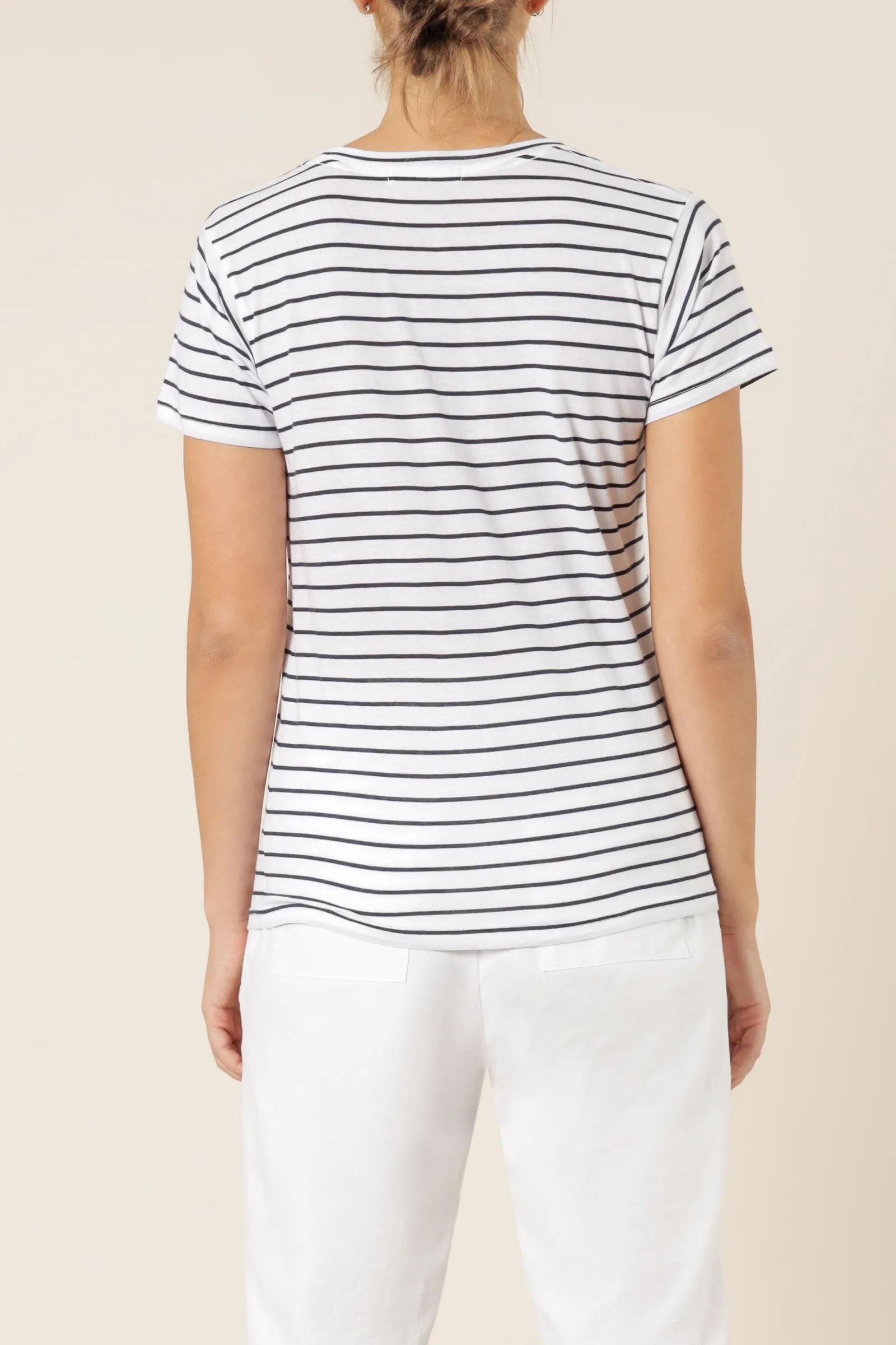 HARPER BASIC CREW NECK TEE sold by Nude Lucy product image thumbnail 4