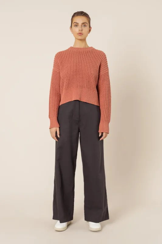 EDEN WAFFLE KNIT JUMPER sold by Nude Lucy