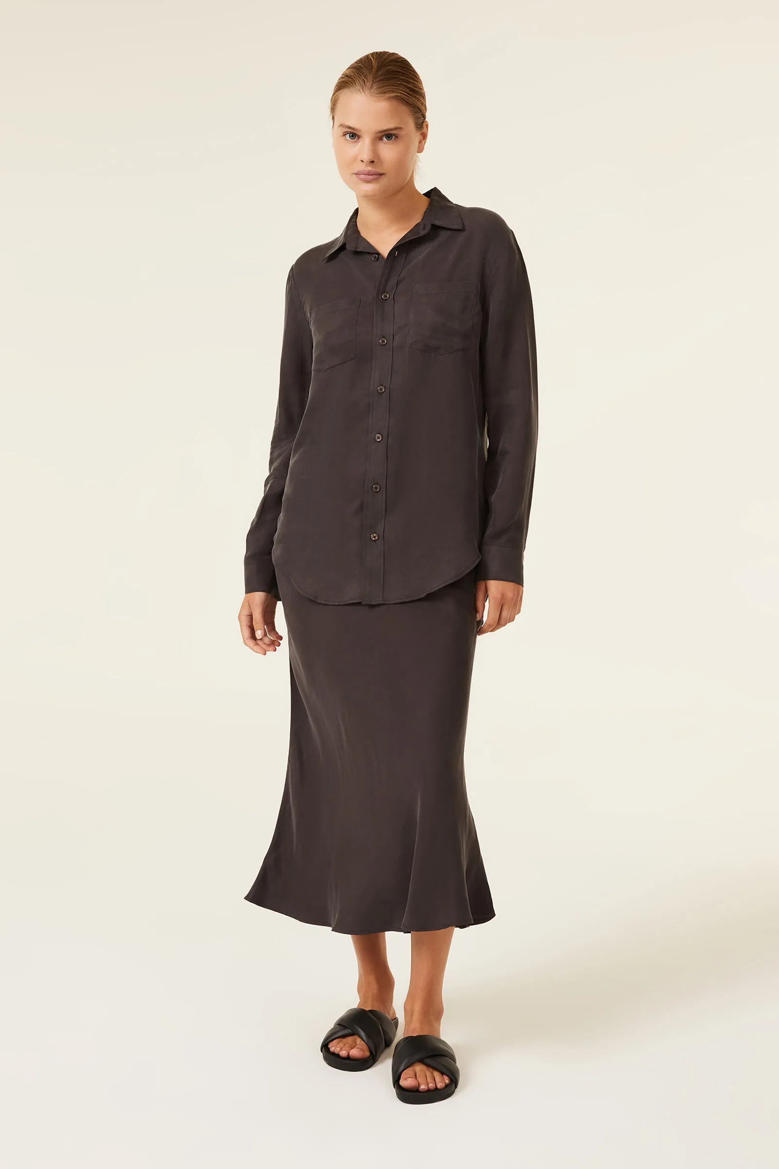 HARLOW CUPRO SHIRT sold by Nude Lucy