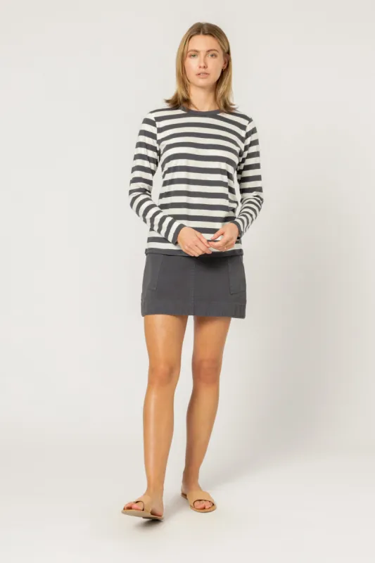 RITA STRIPE LS TEE sold by Nude Lucy