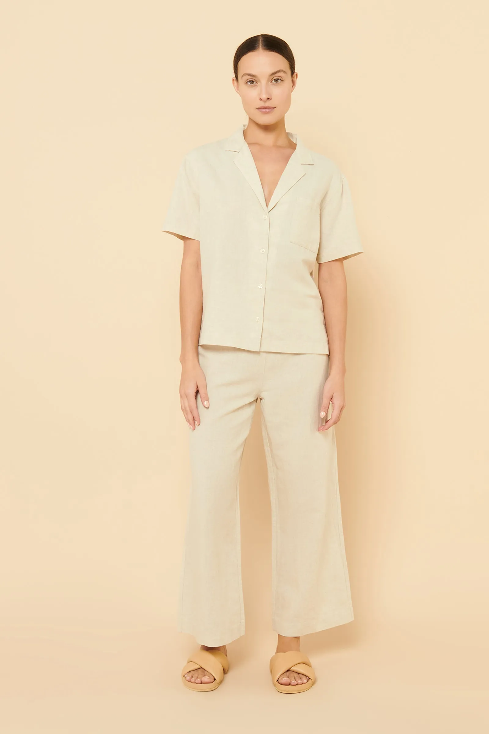 EZRA LINEN SHIRT sold by Nude Lucy