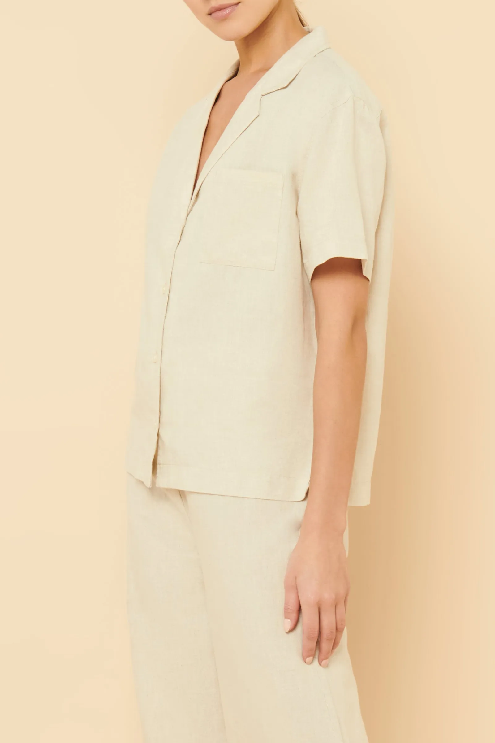 EZRA LINEN SHIRT sold by Nude Lucy product image thumbnail 3