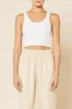 JADE BUTTON FRONT WAFFLE TANK sold by Nude Lucy