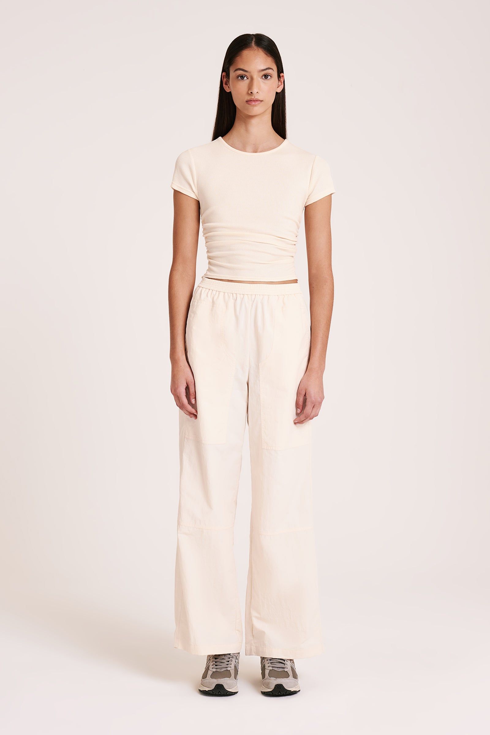 TYE GATHERED TEE sold by Nude Lucy