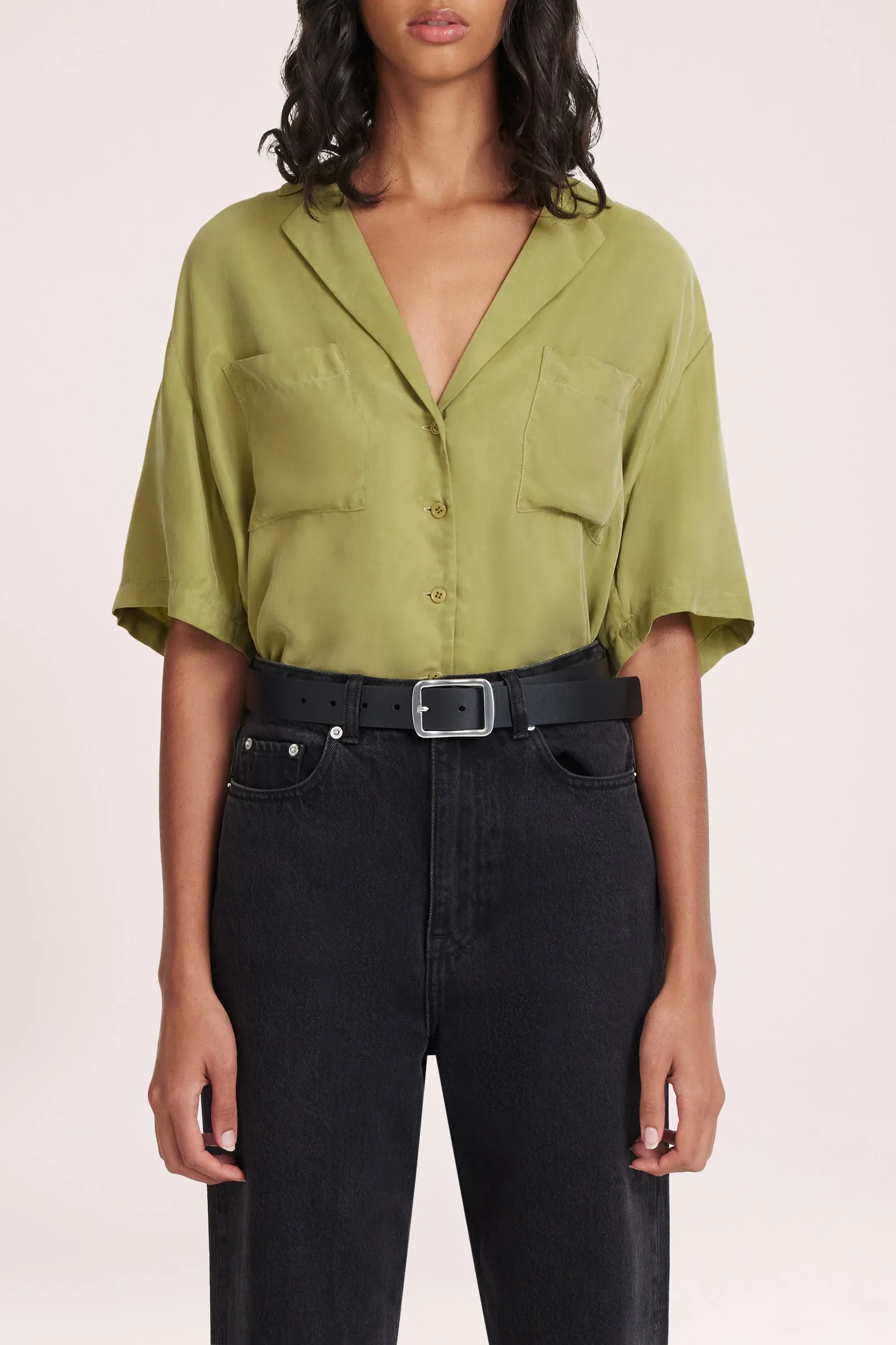 LUCIA CUPRO SHIRT sold by Nude Lucy product image thumbnail 2