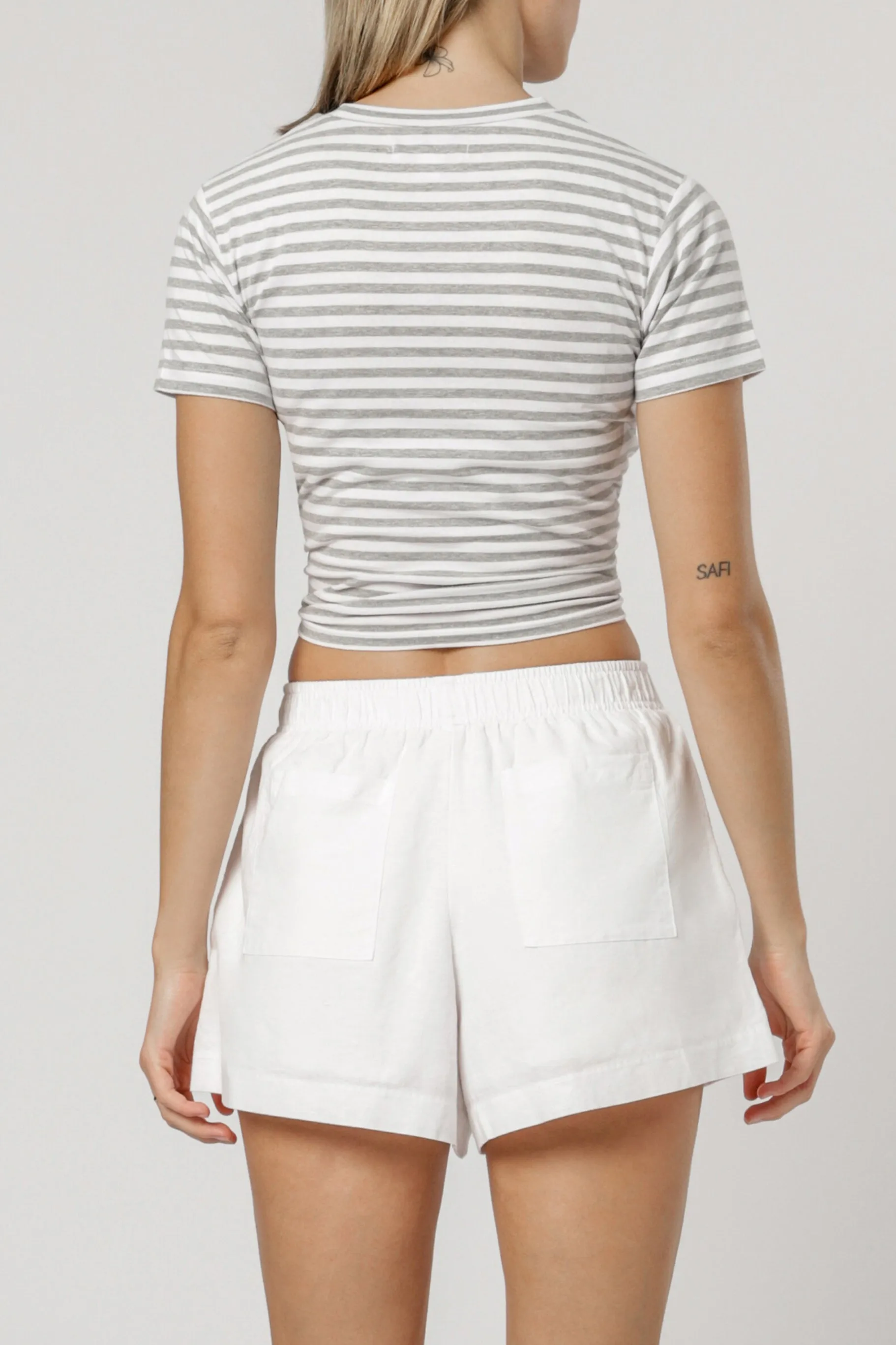 MIA KNIT FRONT TEE sold by Nude Lucy product image thumbnail 3