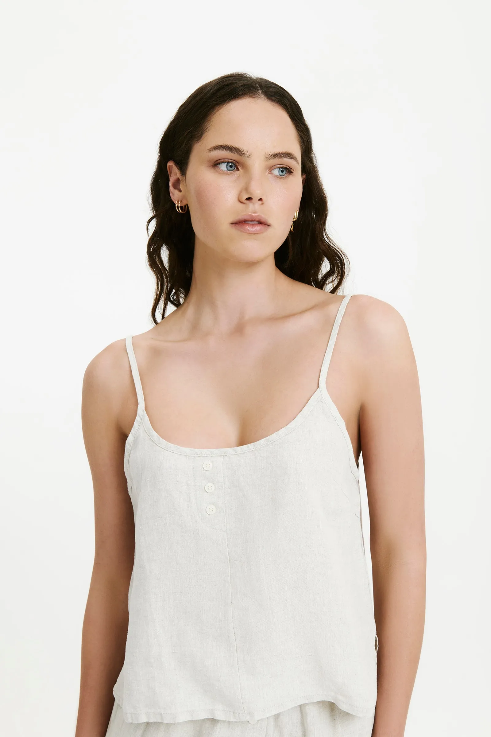 LOUNGE LINEN CAMI sold by Nude Lucy