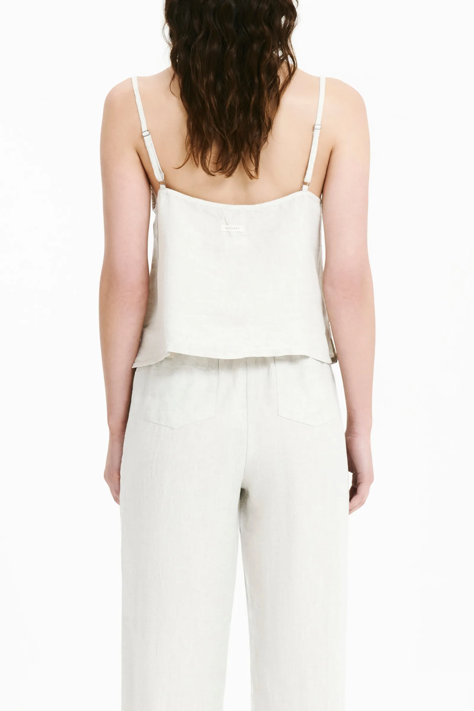 LOUNGE LINEN CAMI sold by Nude Lucy product image thumbnail 5