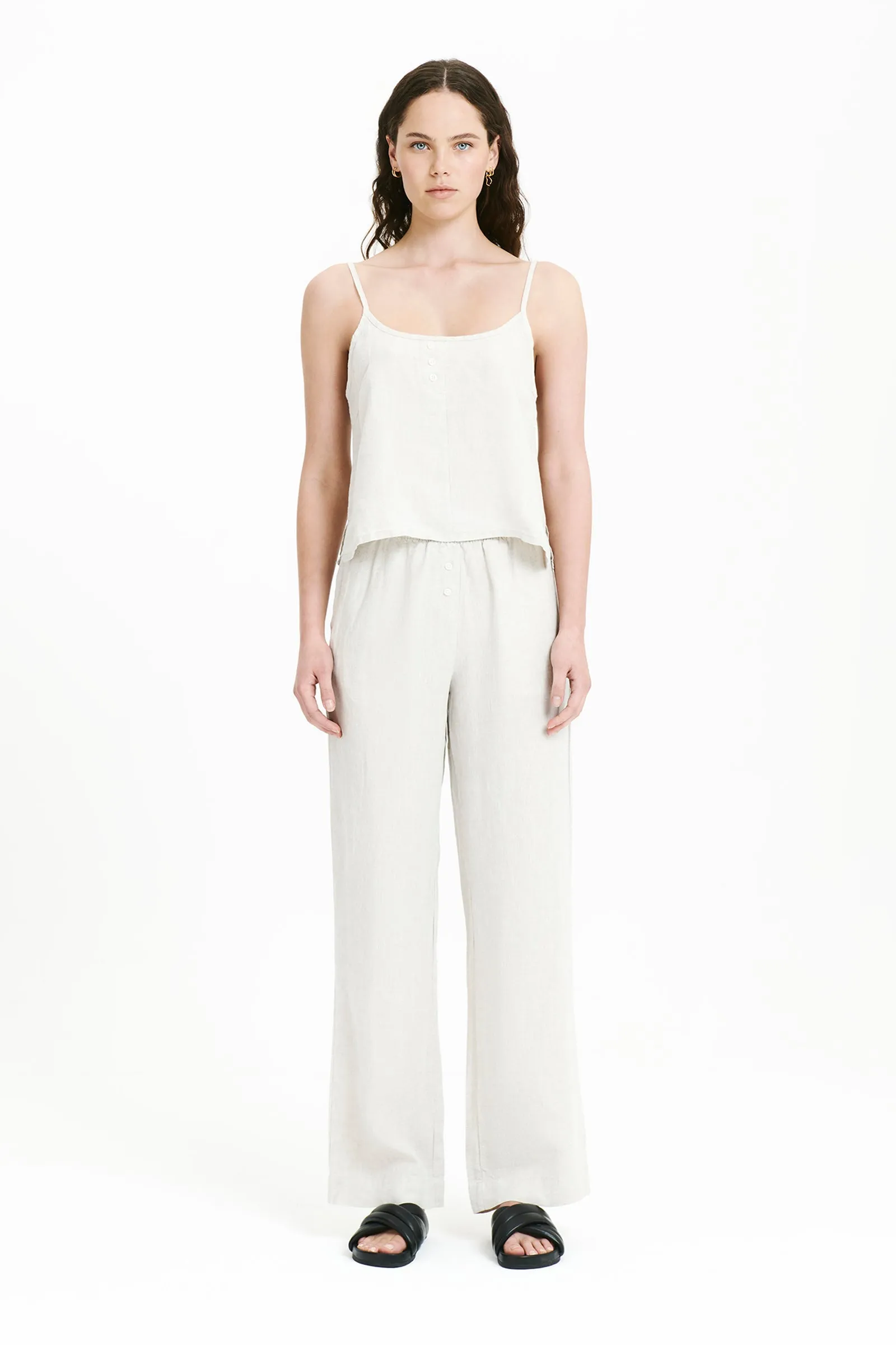 LOUNGE LINEN CAMI sold by Nude Lucy product image thumbnail 2