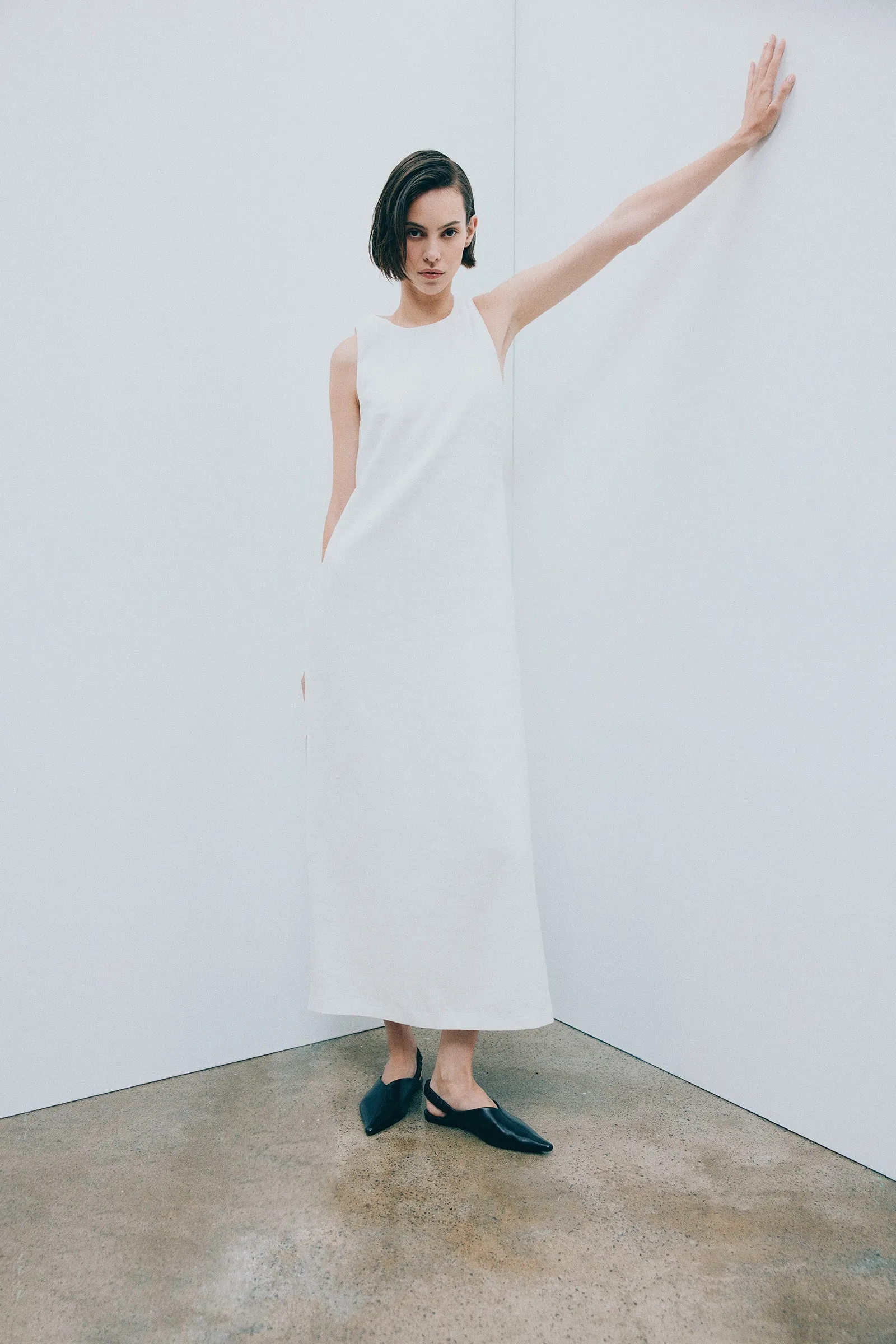 THILDA LINEN MAXI DRESS sold by Nude Lucy
