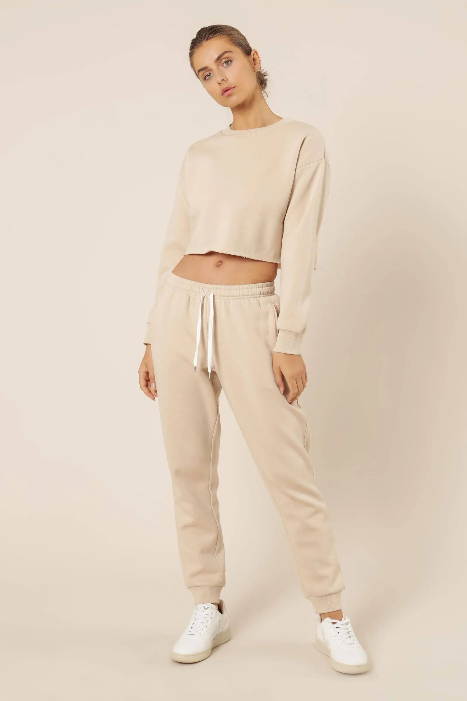CARTER CLASSIC CROP SWEAT sold by Nude Lucy