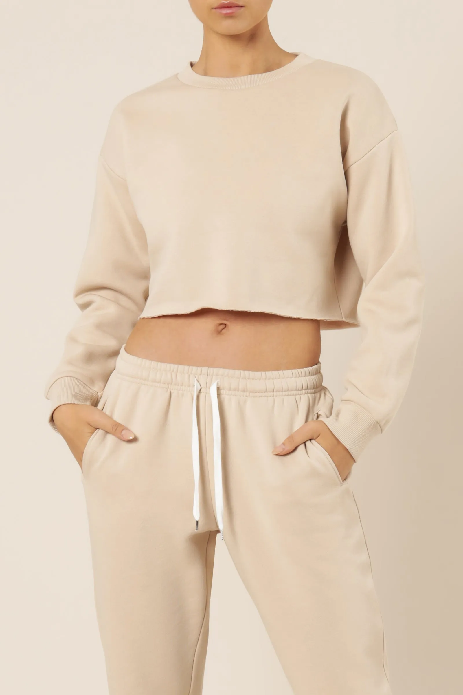 CARTER CLASSIC CROP SWEAT sold by Nude Lucy product image thumbnail 2
