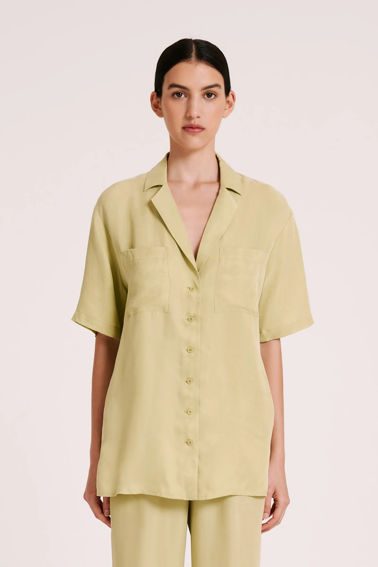 LUCIA CUPRO SHIRT sold by Nude Lucy