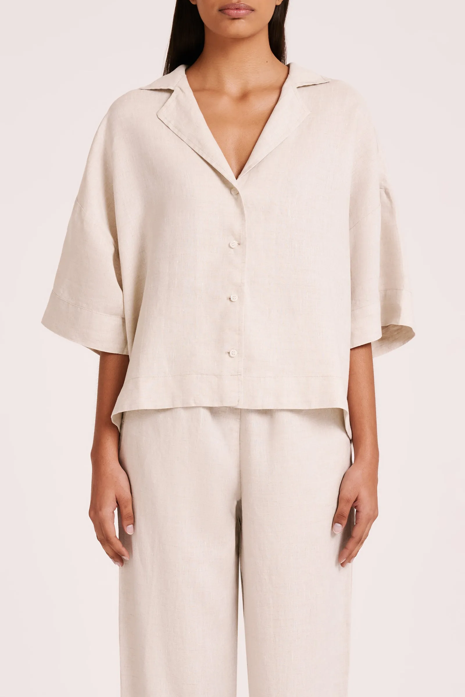LOUNGE LINEN SHIRT & PANT SET sold by Nude Lucy product image thumbnail 2