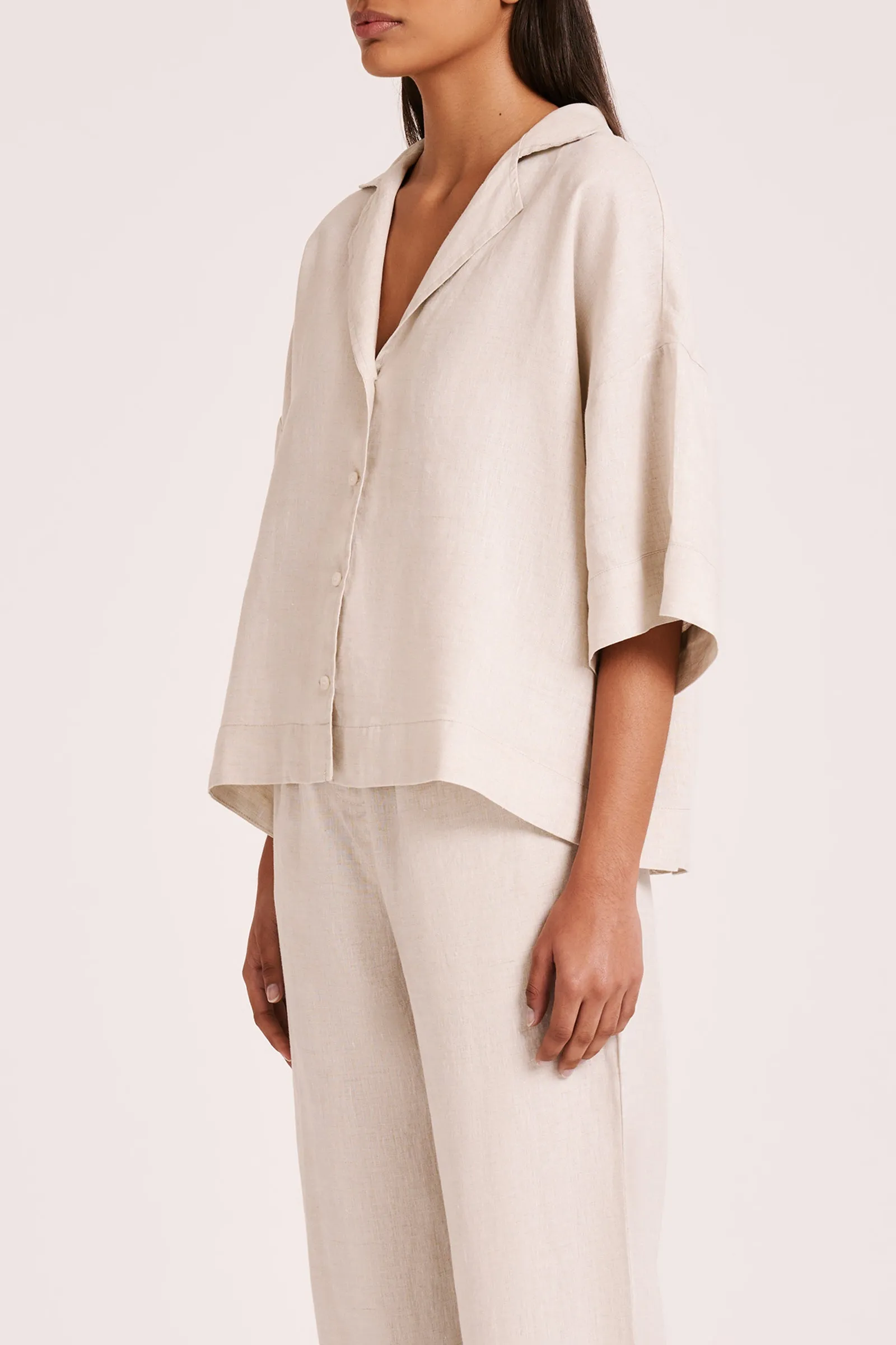 LOUNGE LINEN SHIRT & PANT SET sold by Nude Lucy product image thumbnail 3