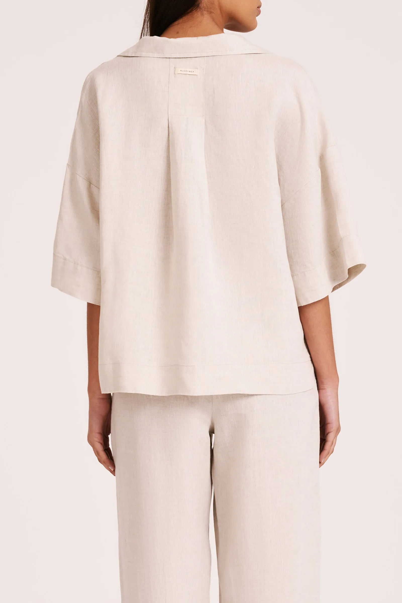 LOUNGE LINEN SHIRT & PANT SET sold by Nude Lucy product image thumbnail 4