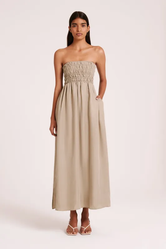 ZURI CUPRO MAXI DRESS sold by Nude Lucy