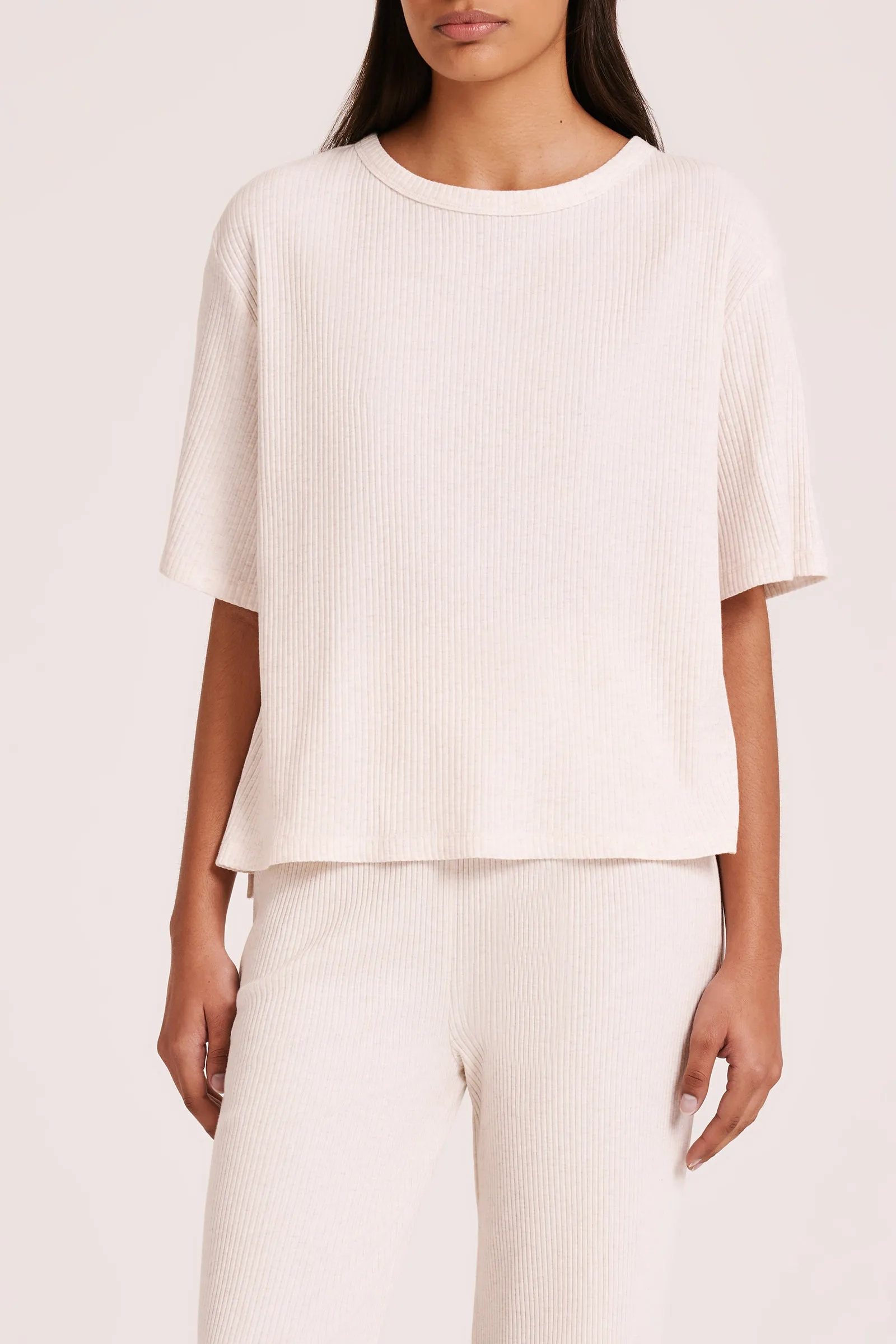 LOUNGE RIBBED TEE sold by Nude Lucy product image thumbnail 2