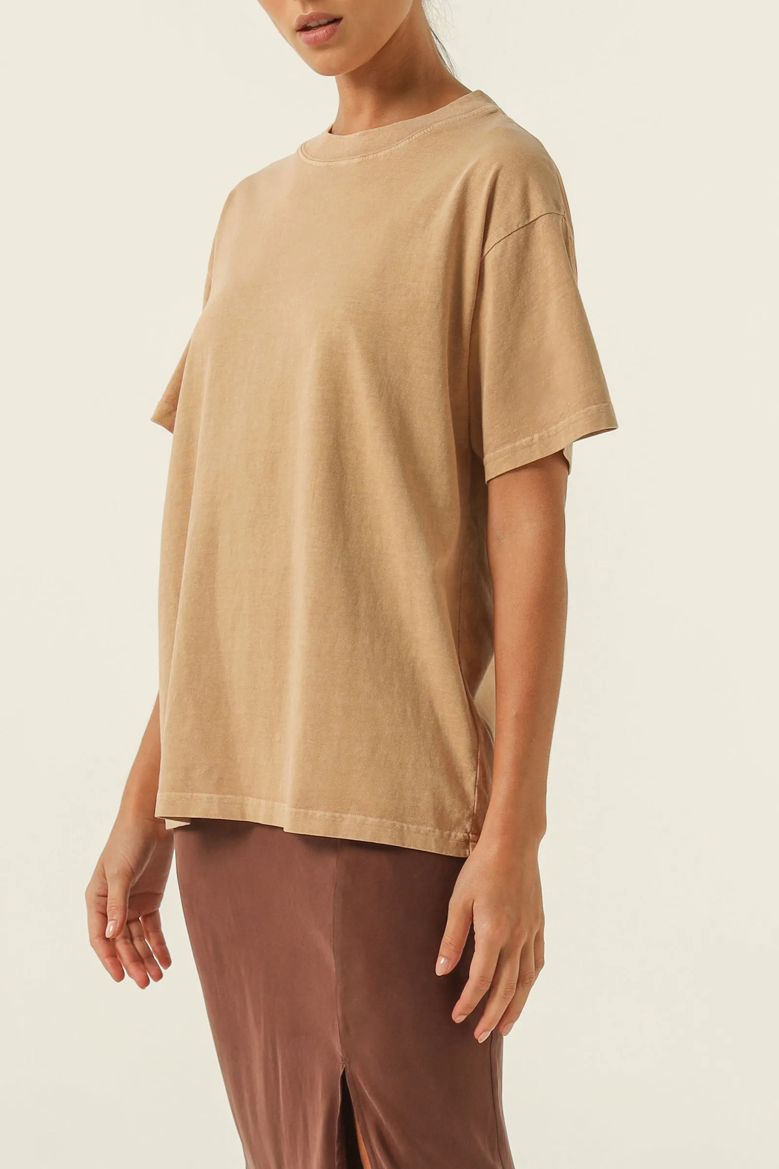 FRANKIE ORGANIC WASHED BF TEE sold by Nude Lucy product image thumbnail 3