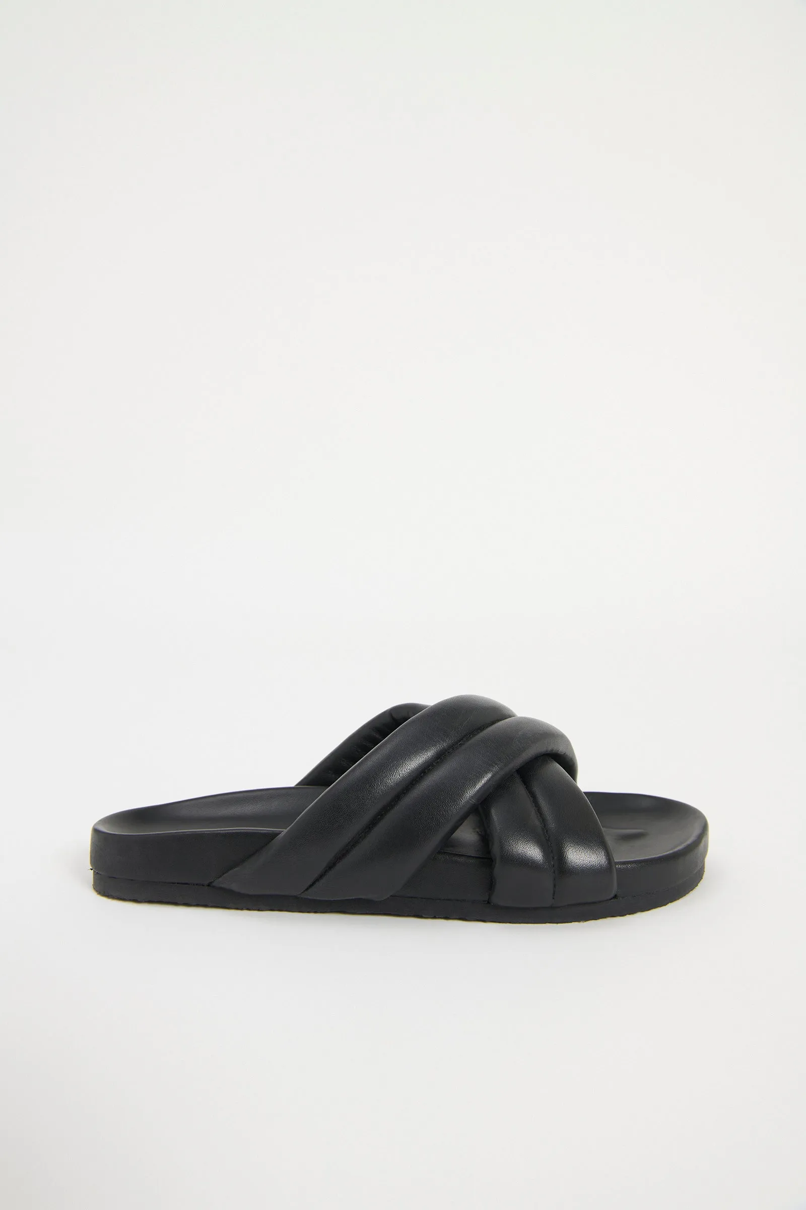 CROSSOVER LEATHER SLIDE sold by Nude Lucy product image thumbnail 2