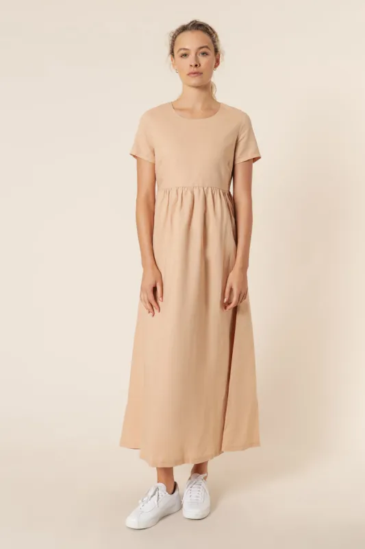 CLAUDIA LINEN MAXI DRESS sold by Nude Lucy