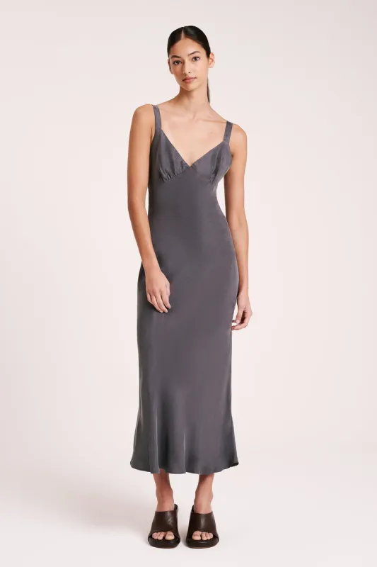 RONI CUPRO SLIP DRESS sold by Nude Lucy