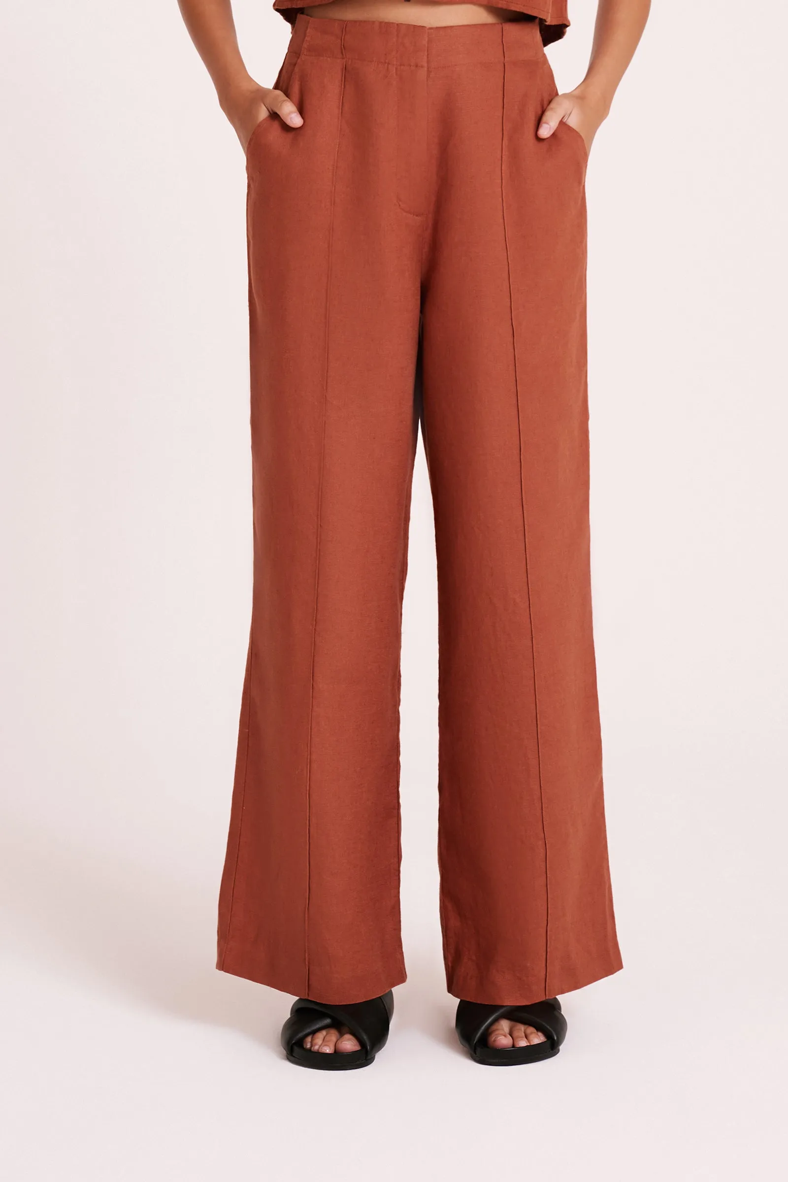 AMANI TAILORED LINEN PANT sold by Nude Lucy product image thumbnail 2