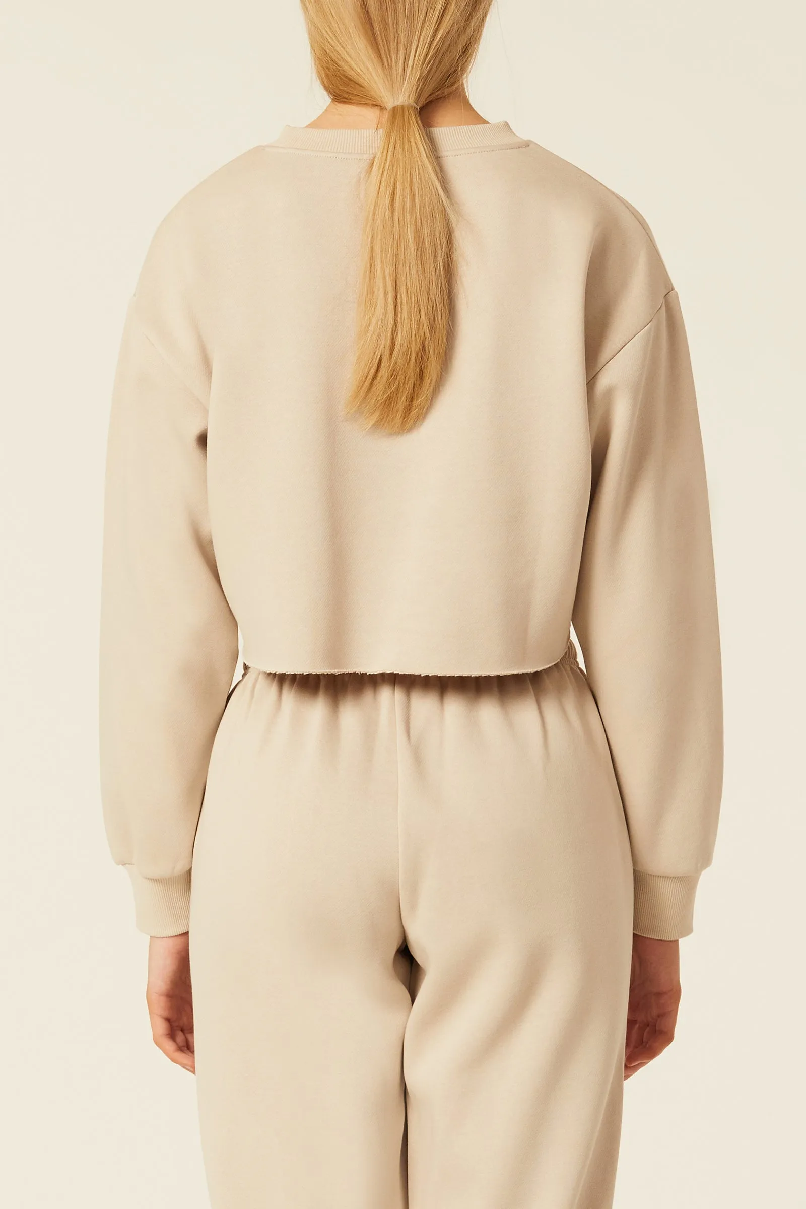 CARTER CLASSIC CROP SWEAT sold by Nude Lucy product image thumbnail 4