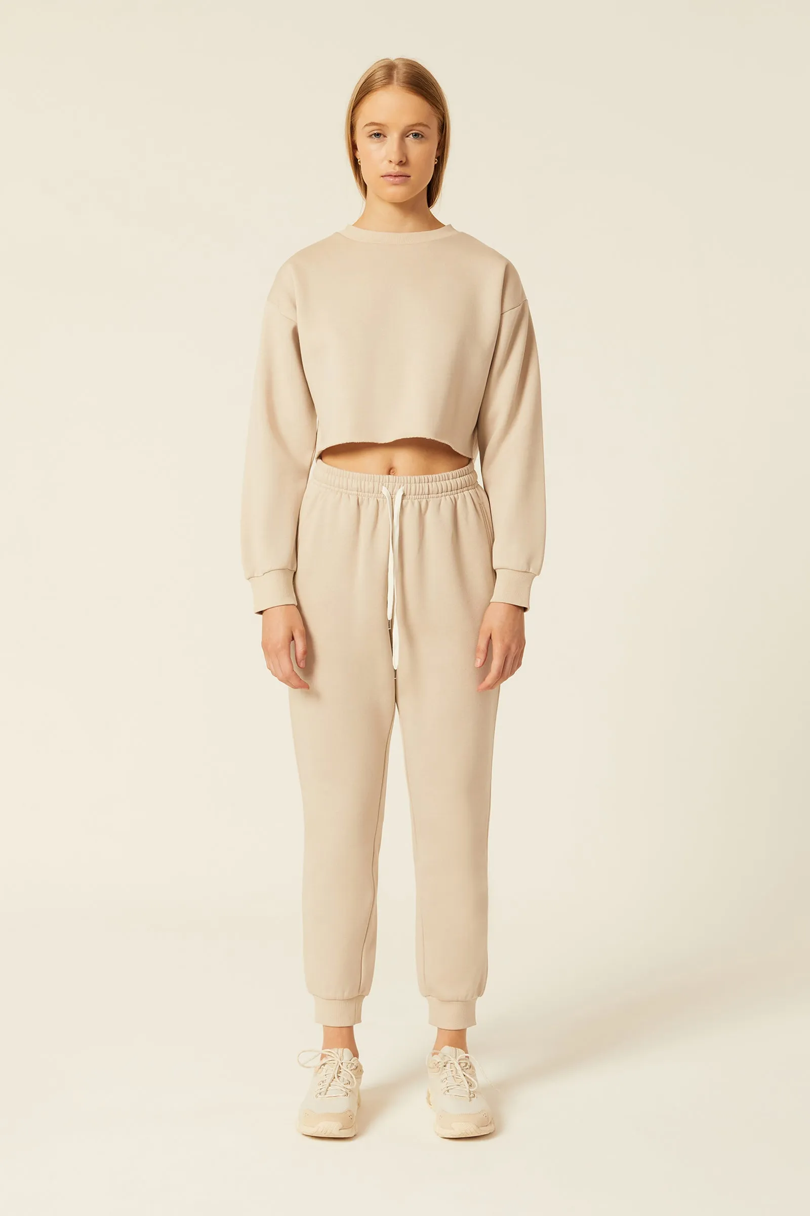 CARTER CLASSIC CROP SWEAT sold by Nude Lucy