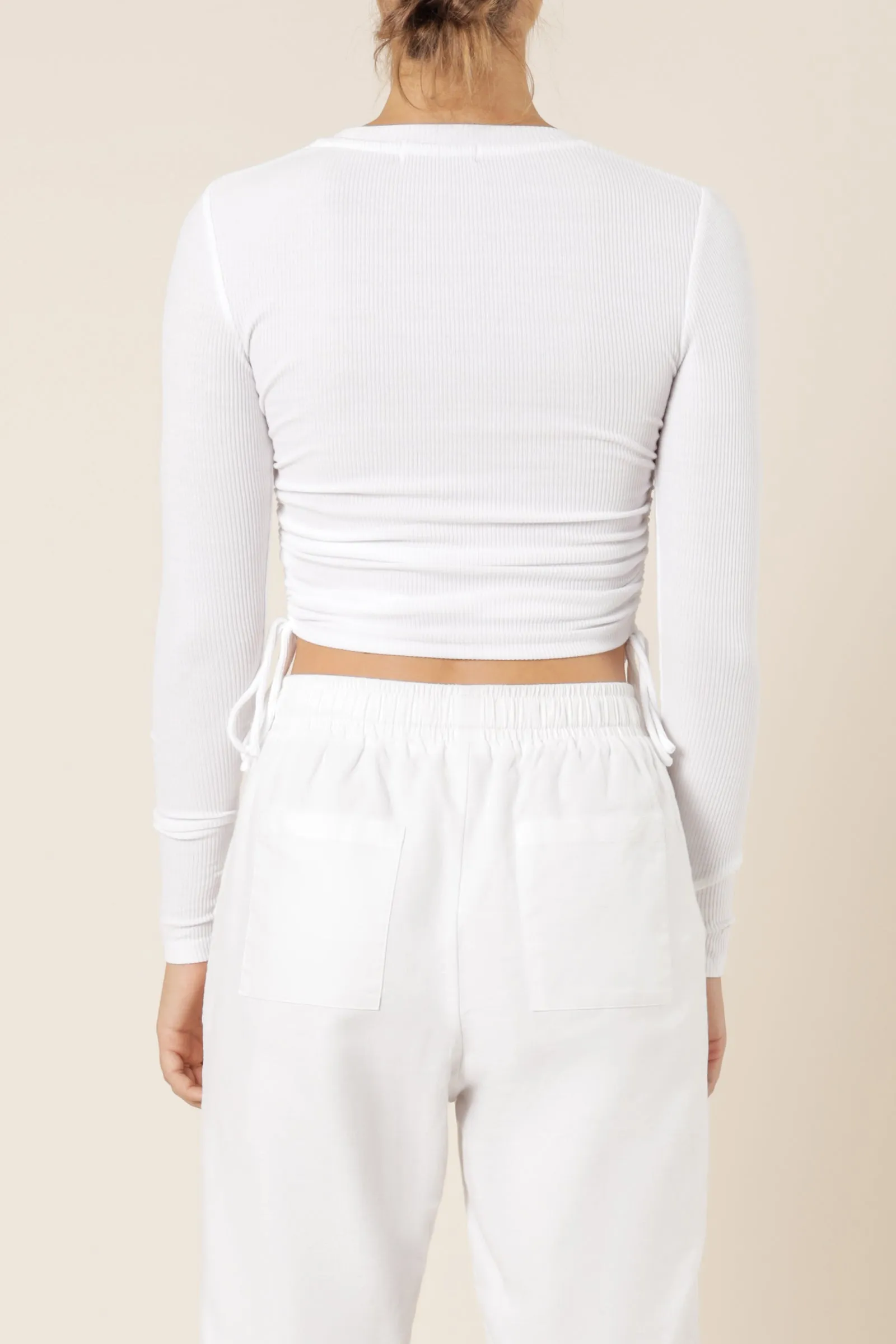 JUNE LS DRAWSTRING TEE sold by Nude Lucy product image thumbnail 4
