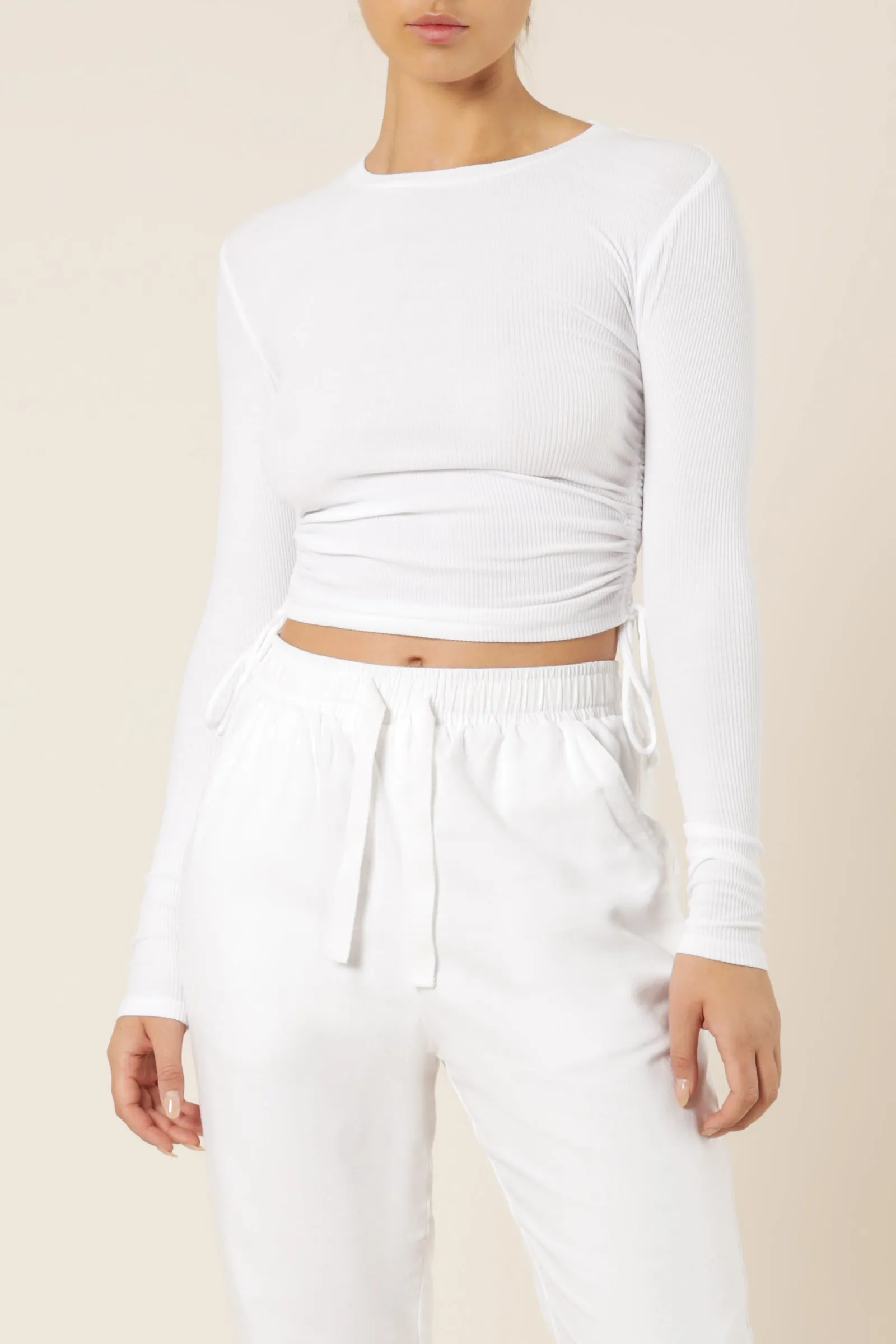 JUNE LS DRAWSTRING TEE sold by Nude Lucy product image thumbnail 2