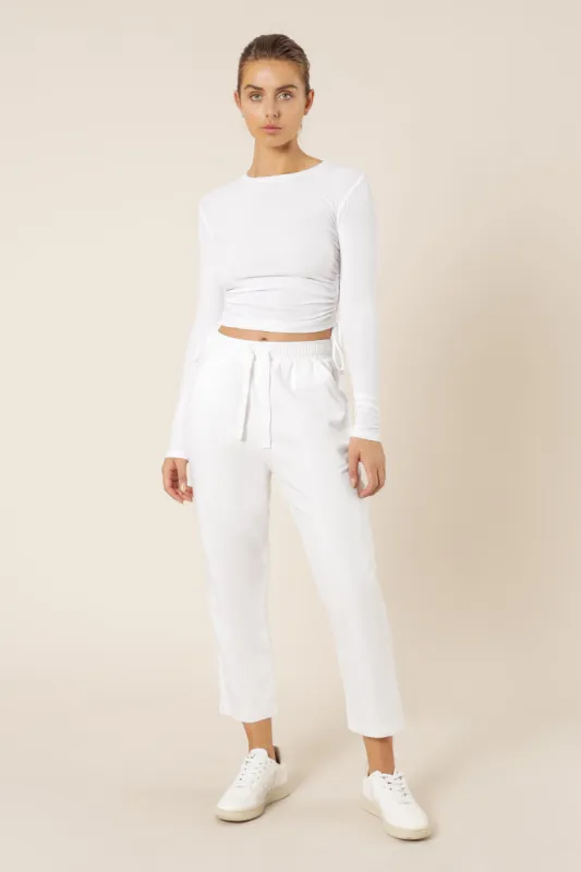 JUNE LS DRAWSTRING TEE sold by Nude Lucy