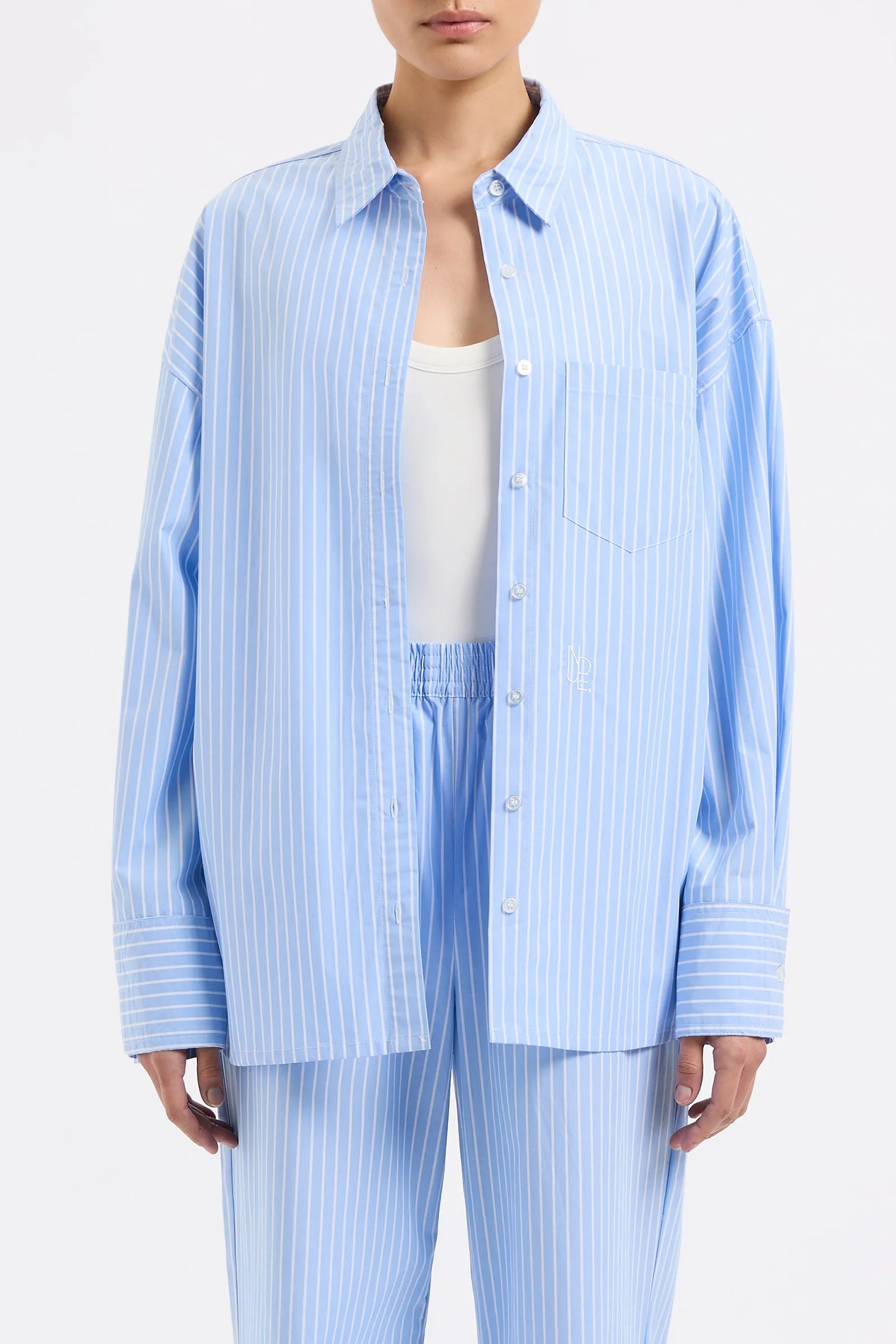 ORGANIC POPLIN SHIRT sold by Nude Lucy product image thumbnail 2