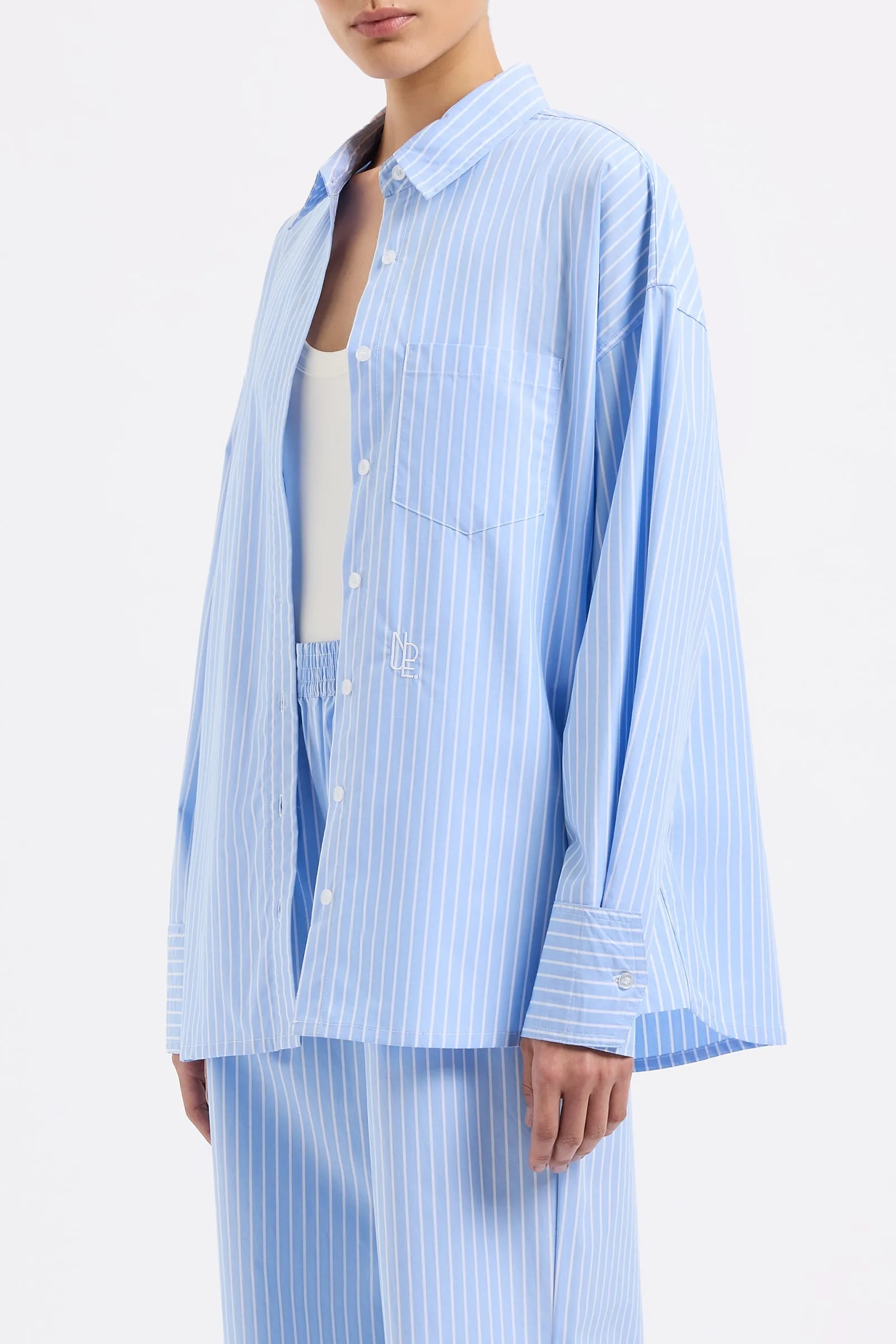 ORGANIC POPLIN SHIRT sold by Nude Lucy product image thumbnail 3